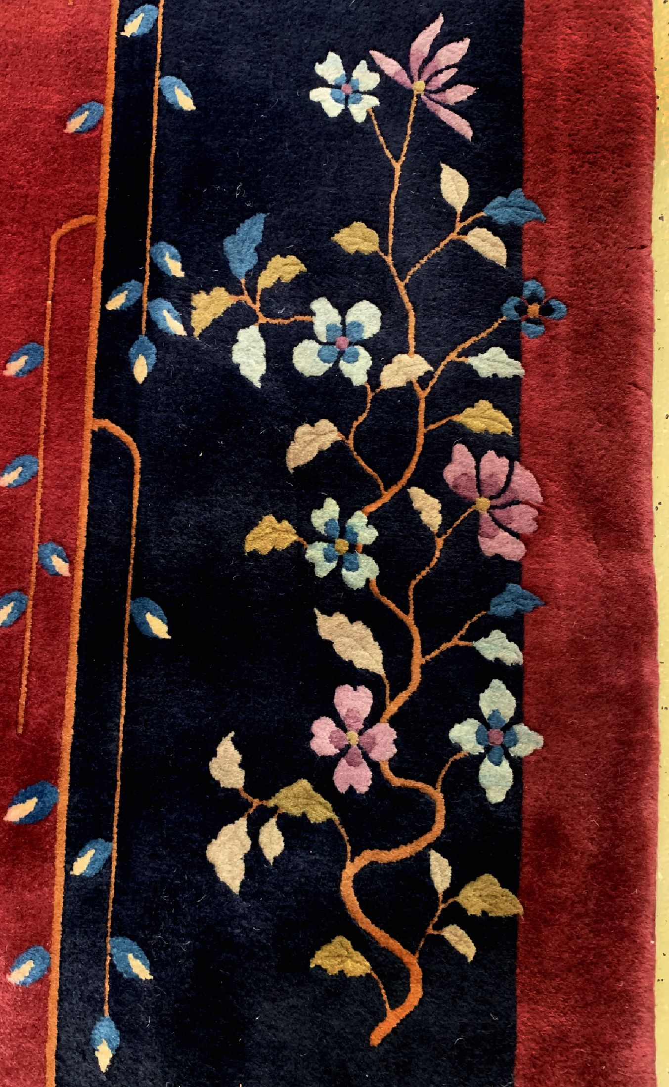 Detail c: Antiker"Manchester-Peking", China, um 1900,Manchester-Korkwolle, ca. 447 x 367 cm, EHZ: 2