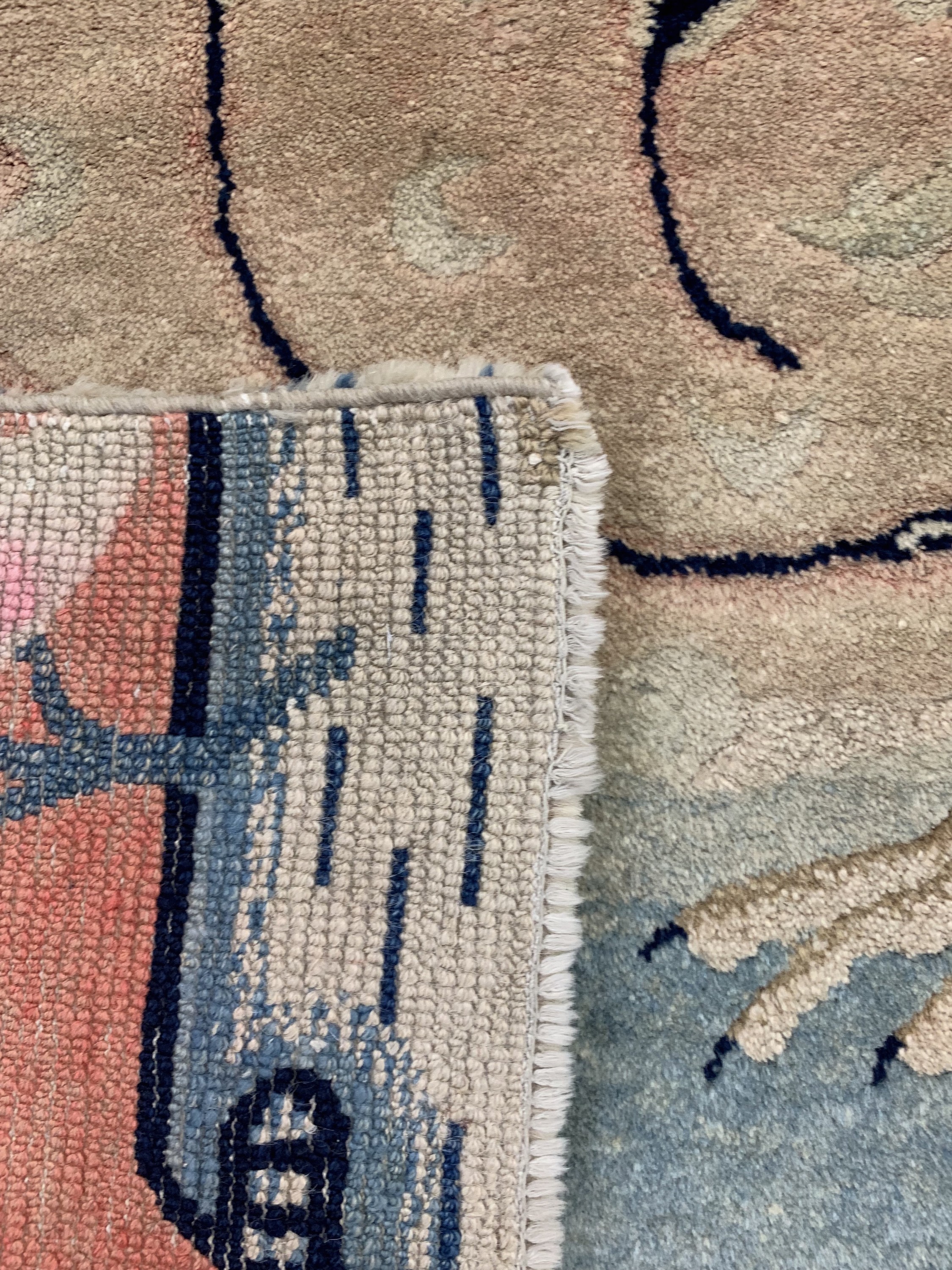 Detail g: Pao Tow antik, signert, China, um 1900, Wolle auf Baumwolle, ca. 163 x 130 cm, alte restaurierungen, EHZ: 2