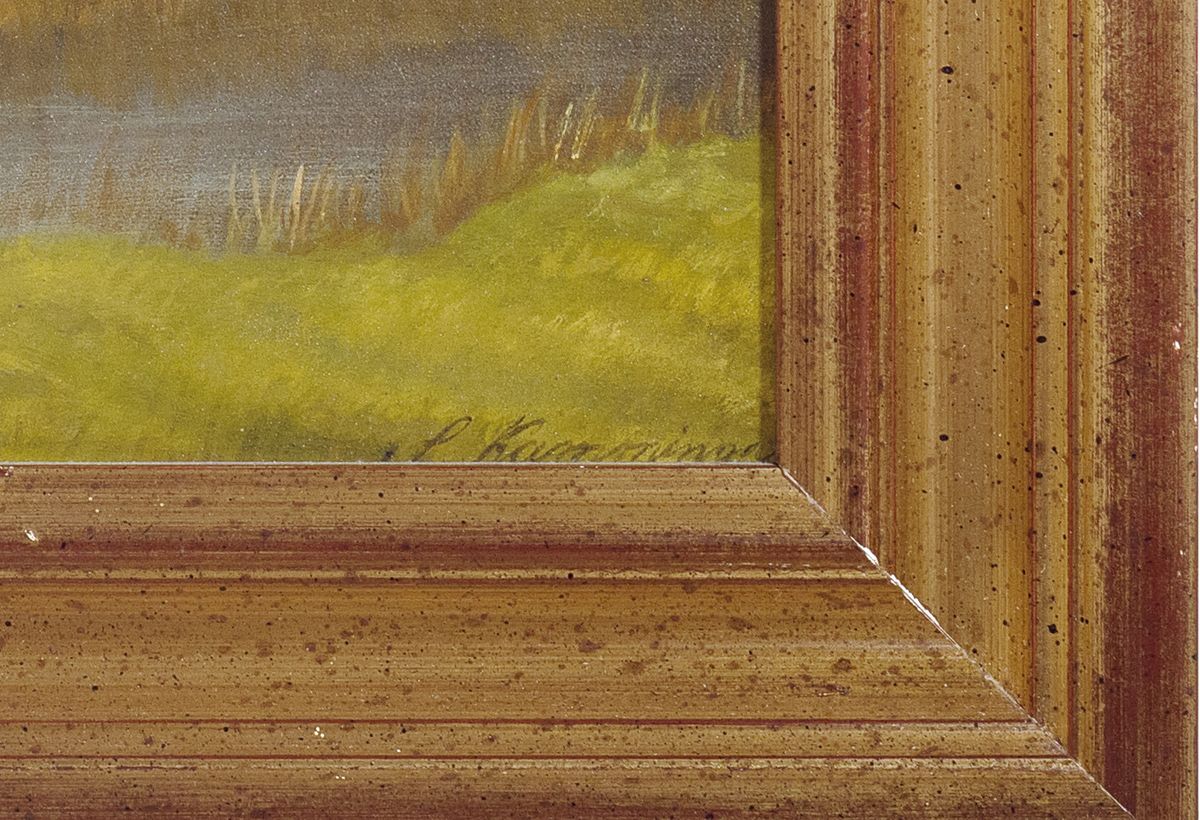 Detail c: Simon Kamminga, 1895-1984 Leeuwarden, 2 Pendants mit dörflichen Szenen, Öl/Lwd, beide sign., je ca. 58x67cm, R. ca. 70x76cm