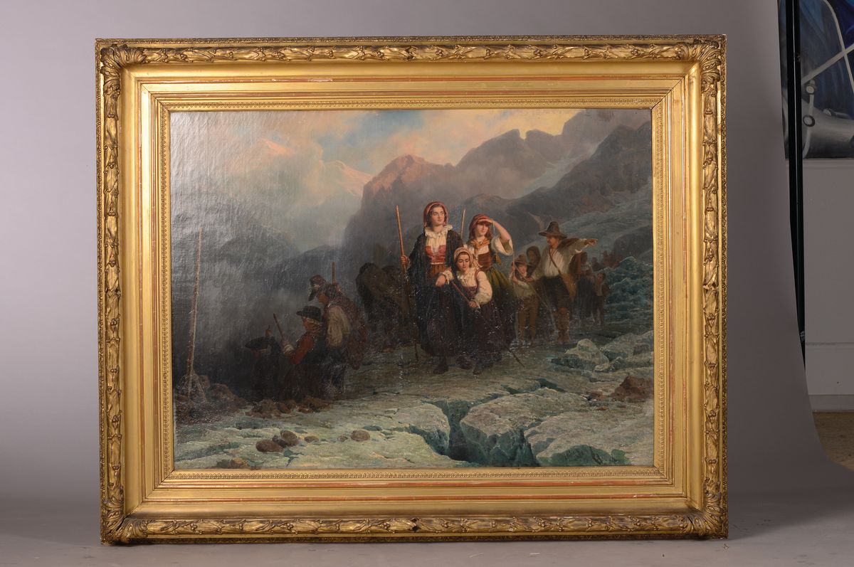 Detail k: Joseph Schex, 1819 Wesel-1894 Düsseldorf, Studium an der Akademie Düsseldorf bei Karl Ferdinand Sohn, Historien- und Genremaler, hier: ...