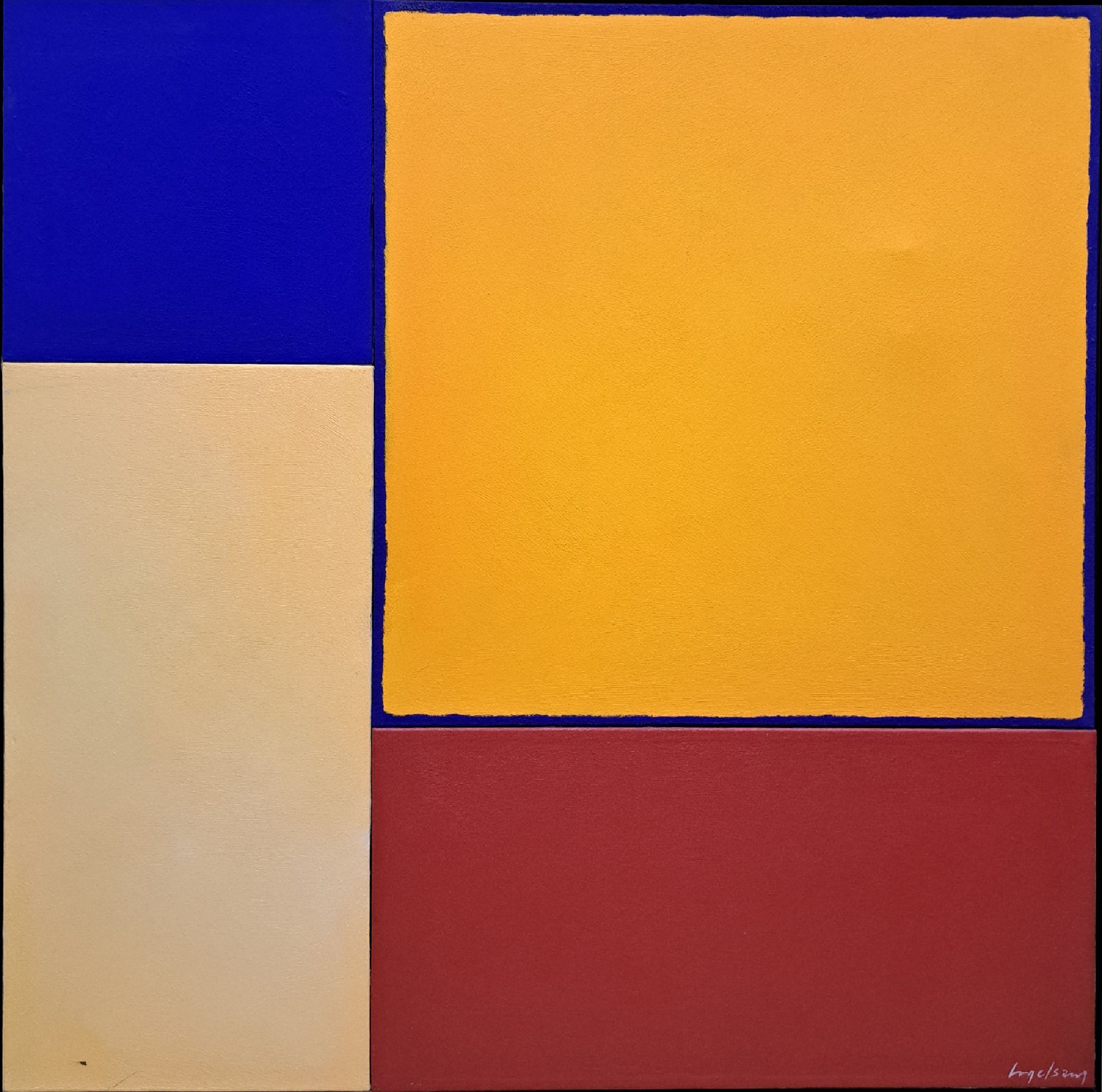 Karl Vogelsang, 1932-2006, studierte in Hamburg und Paris und an der Akademie für Bildende Künste, Sonderausstellungen u.a. in New York, Hier: ...