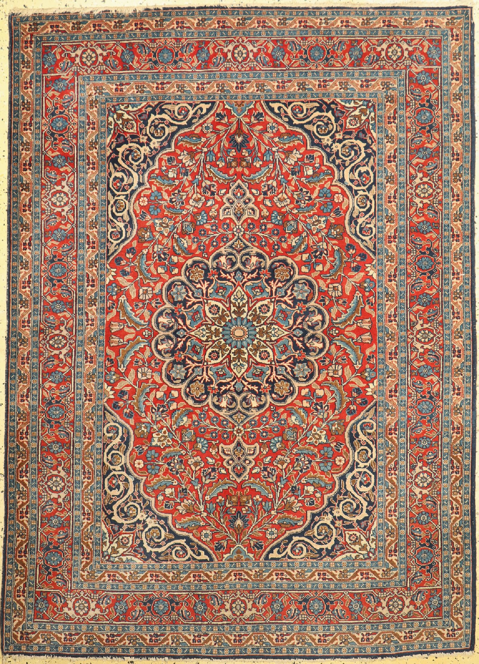 1 paar antike Täbriz, Persien, um 1910/1920, Wolle auf Baumwolle, ca. 195 x 141 cm, EHZ: 2