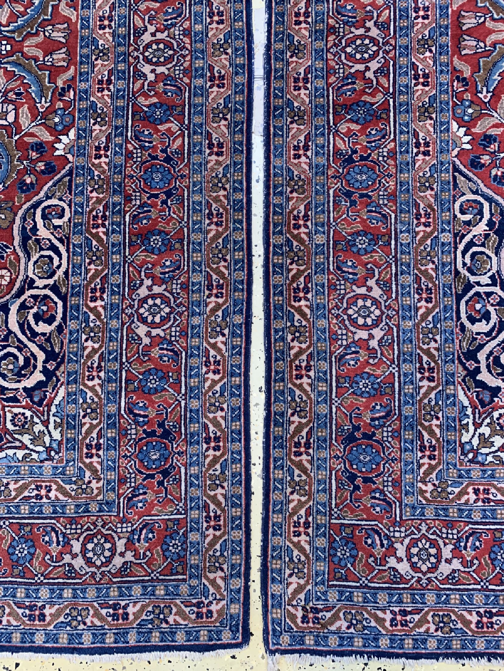 Detail a: 1 paar antike Täbriz, Persien, um 1910/1920, Wolle auf Baumwolle, ca. 195 x 141 cm, EHZ: 2