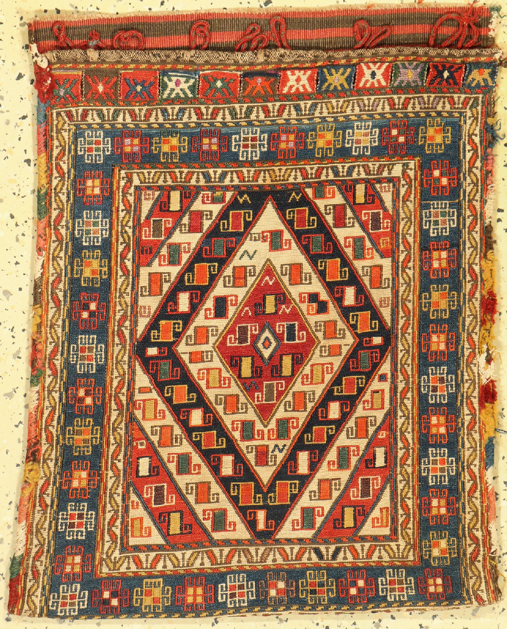 Antiker Shahsawan Tasche, Persien, um 1900,Wolle auf Wolle, ca. 68 x 53 cm, EHZ: 2