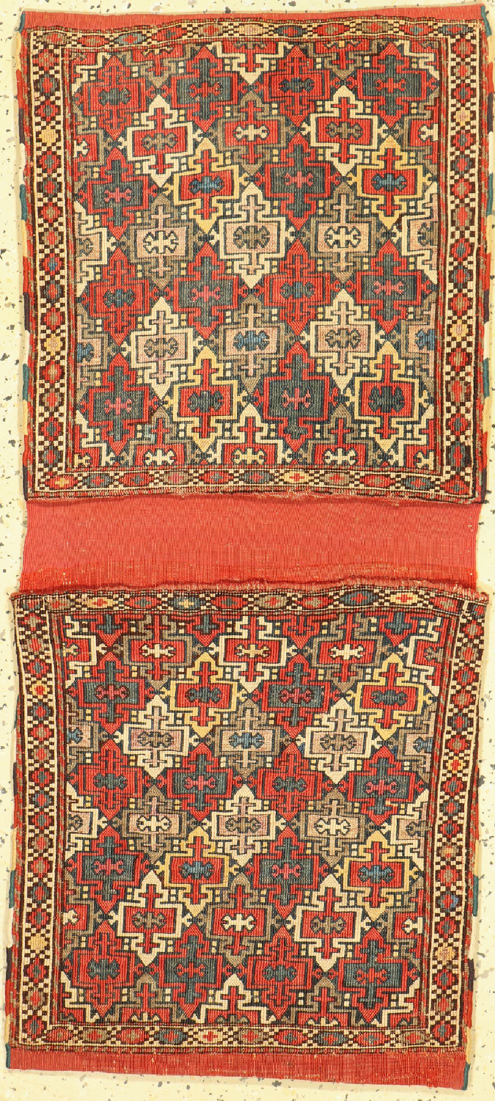 Antiker Sumakh Tasche, Persien, umm 1900, Wolle auf Wolle, ca. 117 x 52 cm, EHZ: 2