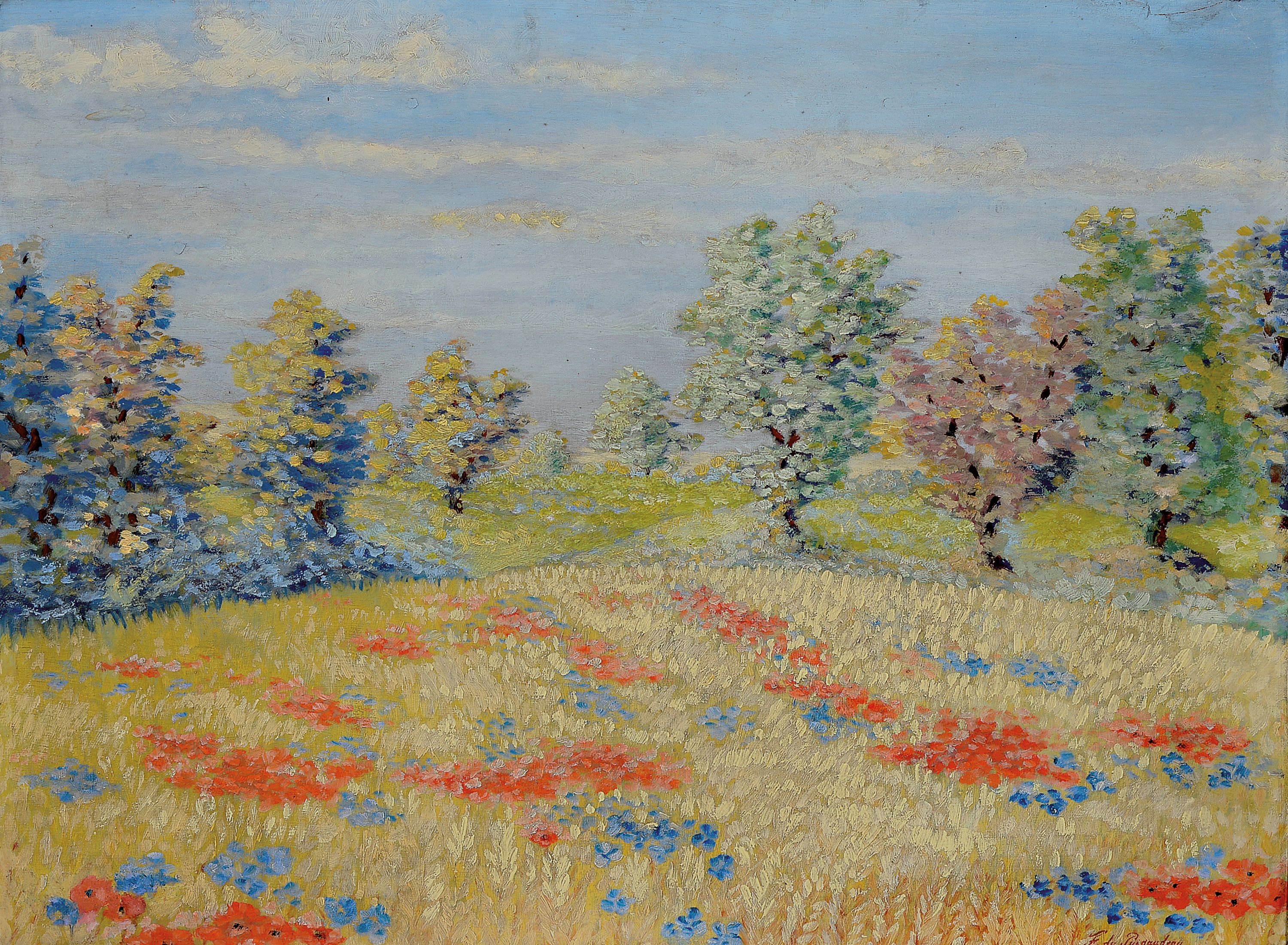 Zuschreibung: Antoine Laurentin Ferdinand du Puigaudeau, 1864 Nantes -1930 Croisic, Studium in Paris und Nizza, unternahm Italienreisen, ...