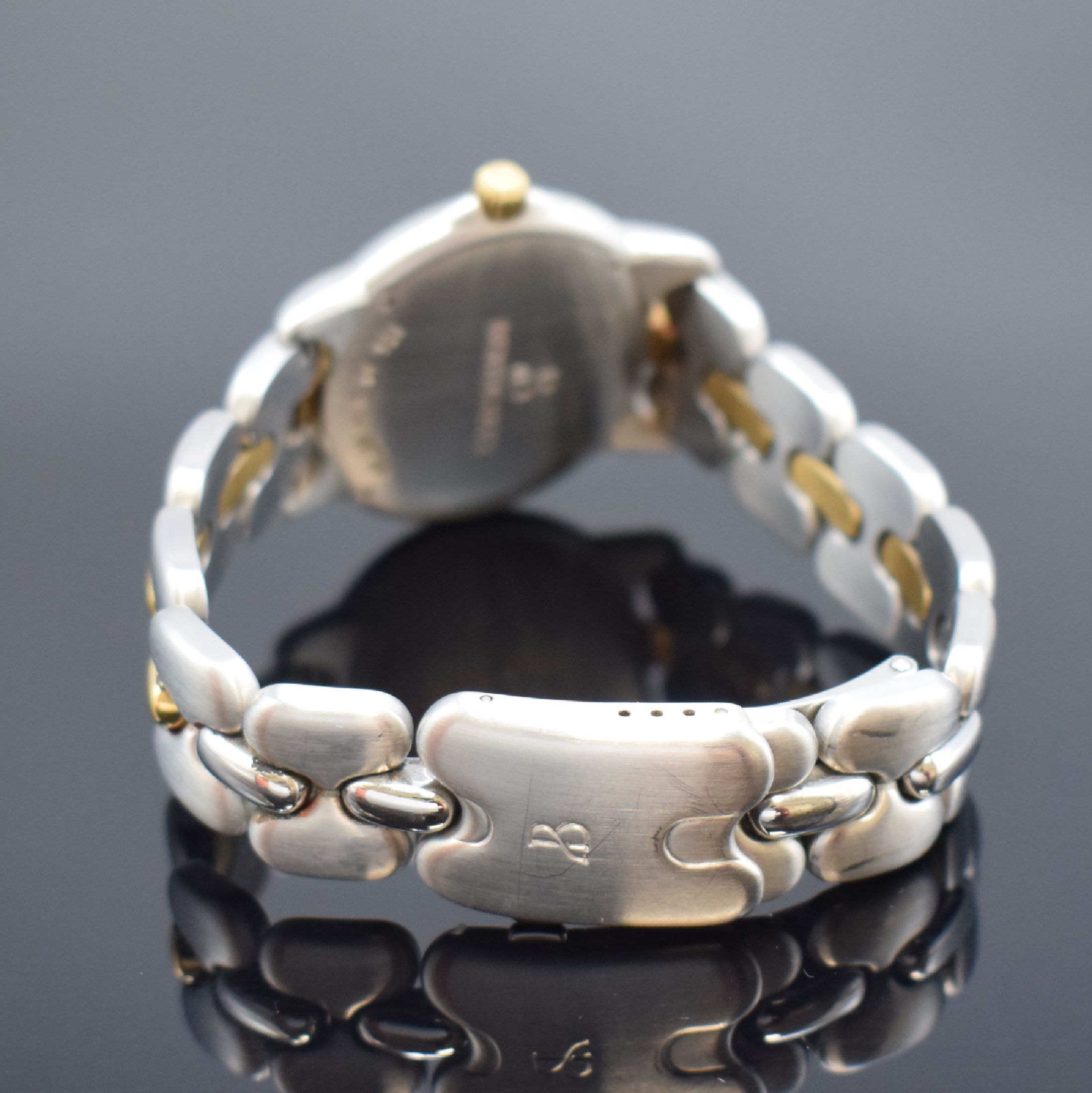Detail b: BERTOLUCCI Herrenarmbanduhr Serie Pulchra Referenz 124 49 B, Schweiz um 1995, Automatik, Edelstahl/Gold kombiniert inkl. Gliederband m. Faltschl., ...