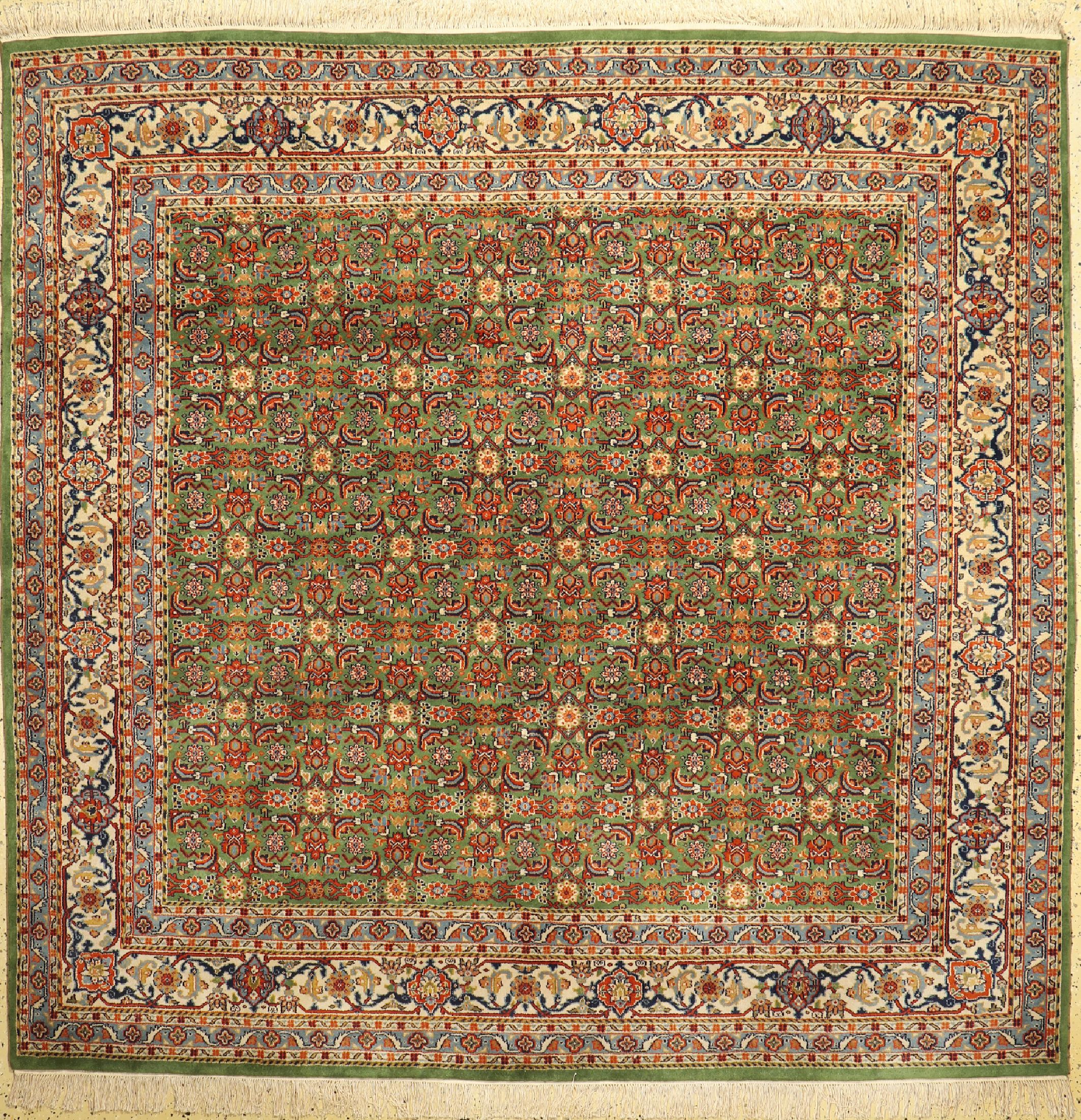 Bidjar, Indien, ca. 40 Jahre, Wolle auf Baumwolle, ca. 250 x 245 cm, EHZ: 1