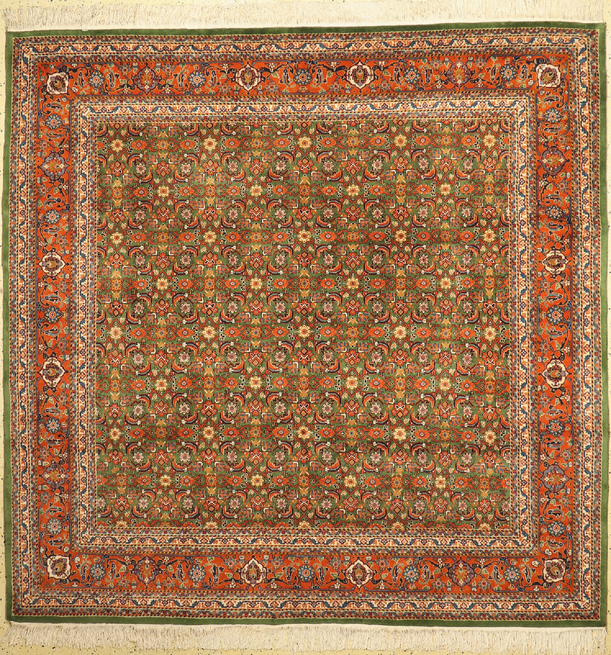 Bidjar, Indien, ca. 40 Jahre, Wolle auf Baumwolle, ca. 240 x 240 cm, EHZ: 1