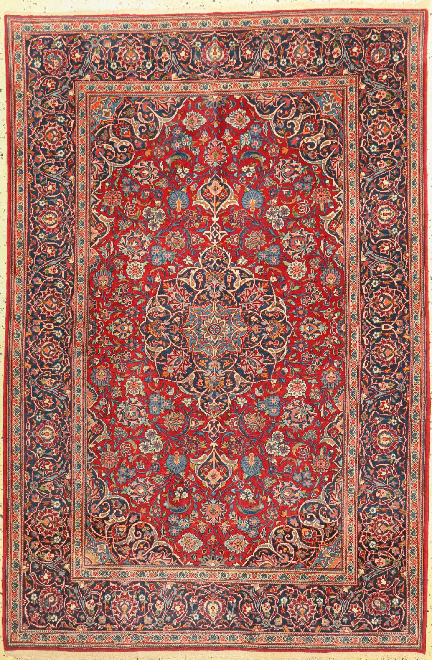 Keschan Kork fein, Persien, um 1960, Korkwolle auf Baumwolle, ca. 205 x 136 cm, EHZ: 2