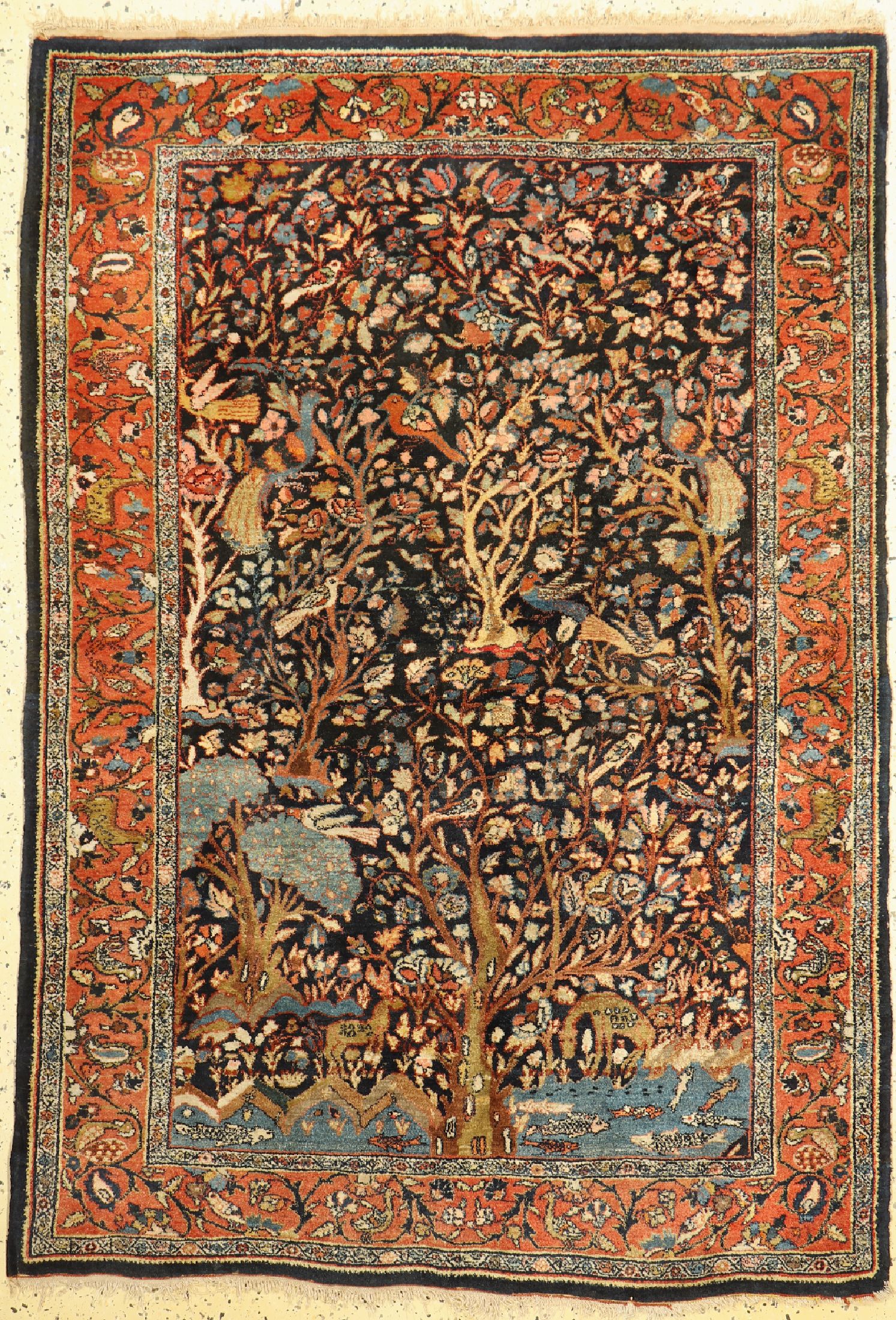 Bidjar alt, Persien, um 1920/1930, Wolle auf Baumwolle, ca. 185 x 130 cm, EHZ: 2
