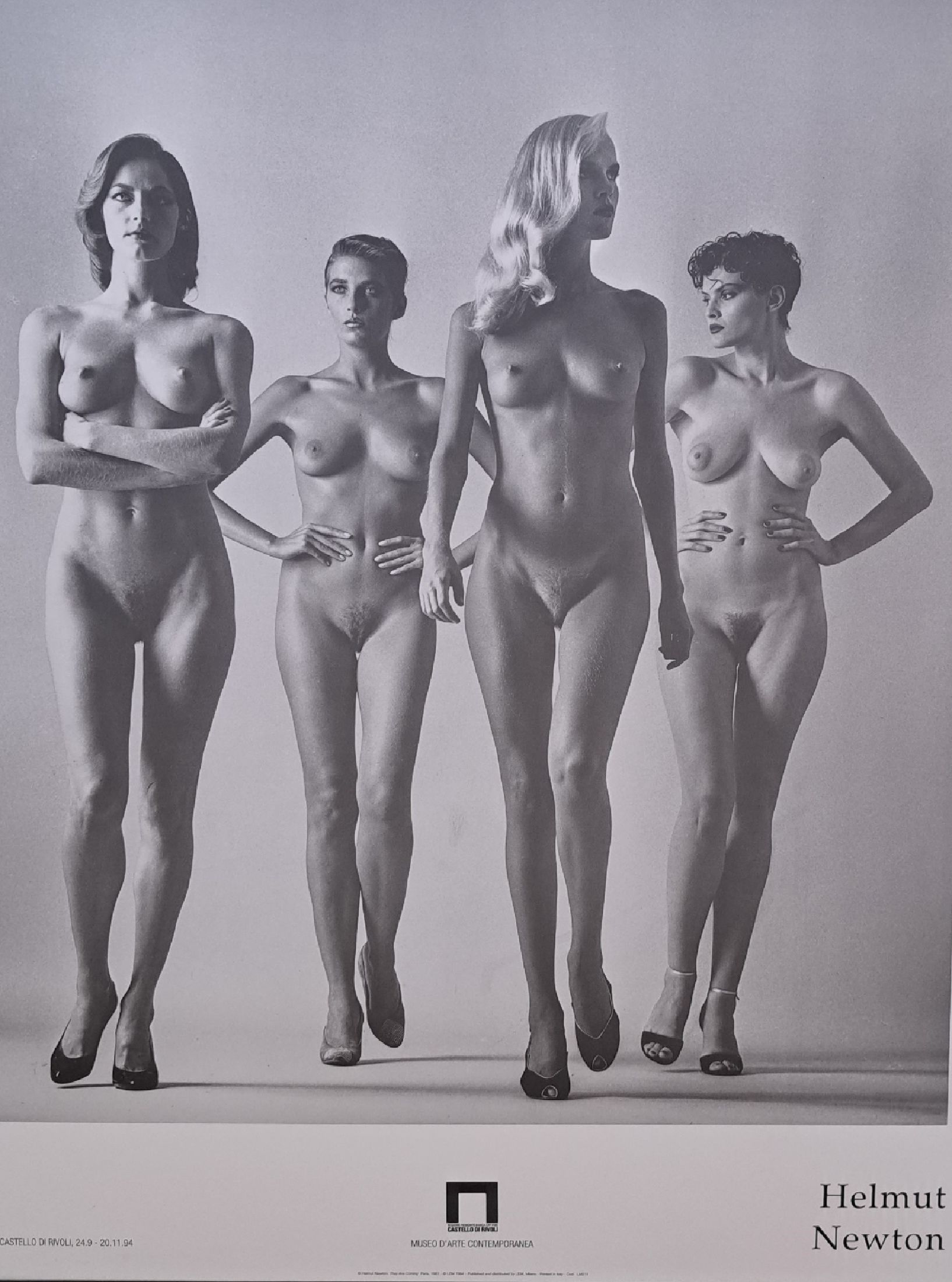 Helmut Newton, 1920-2004, Ausstellungsplakat, R., ca. 138x103 cm