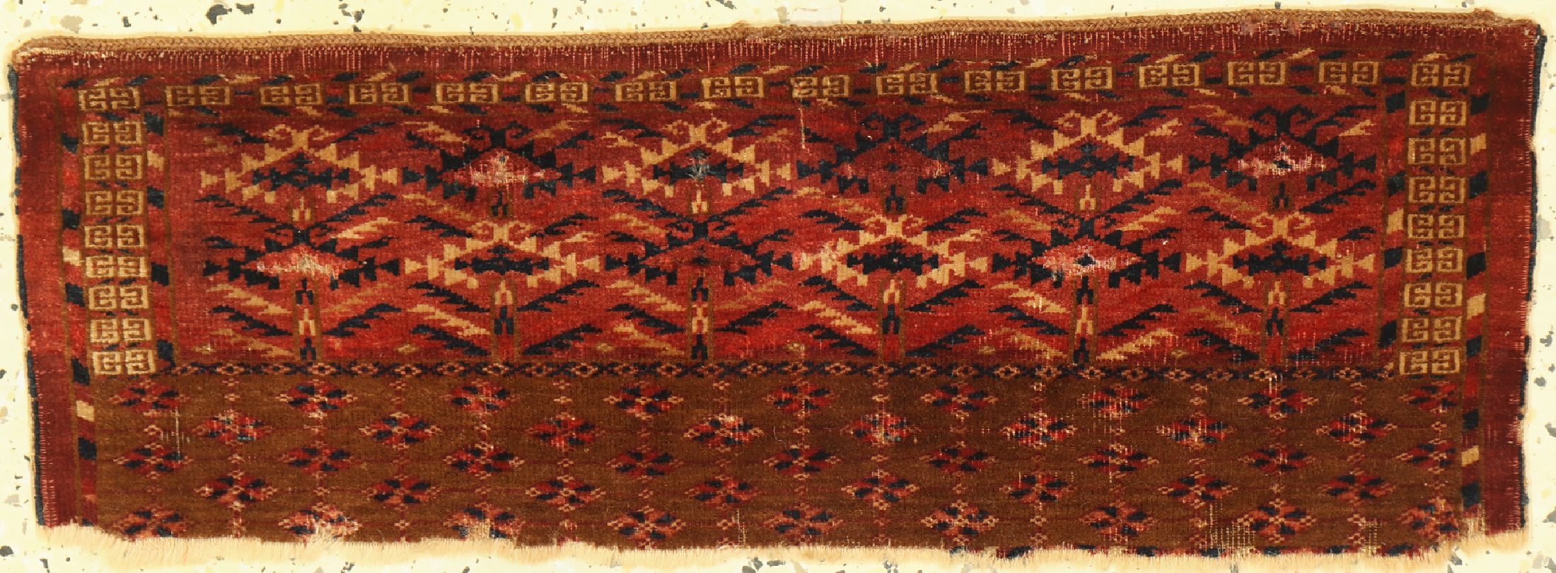 Tekke Torba antik, Turkmenistan, 19.Jhd, Wolle auf Wolle, ca. 77 x 29 cm, EHZ: 3