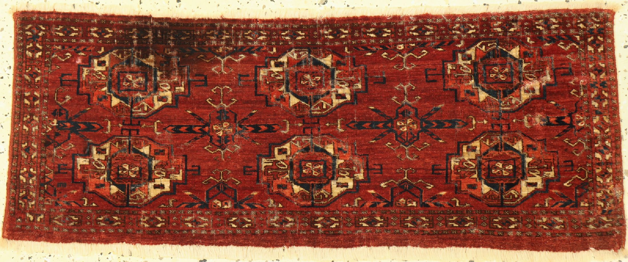 Tekke Torba antik, Turkmenistan, 19.Jhd, Wolle auf Wolle, ca. 88 x 34 cm, EHZ: 4