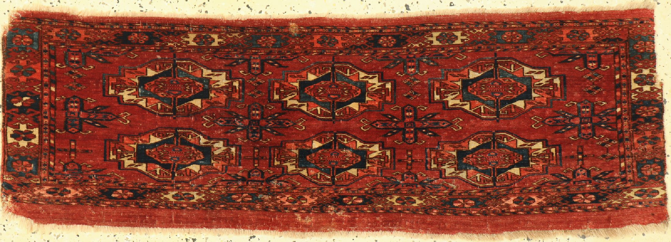 Tekke Torba antik, Turkmenistan, 19.Jhd, Wolle auf Wolle, ca. 119 x 41 cm, EHZ: 4