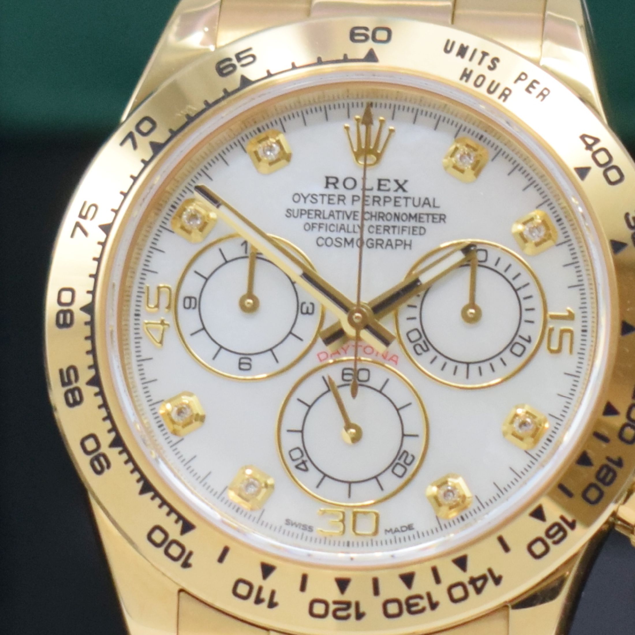 Detail b: ROLEX Herrenarmbanduhr Oyster Perpetual Cosmograph Daytona Referenz 116508, Automatik, LC 100, Chronometer der Superlative in GG 750/000 inkl. ...