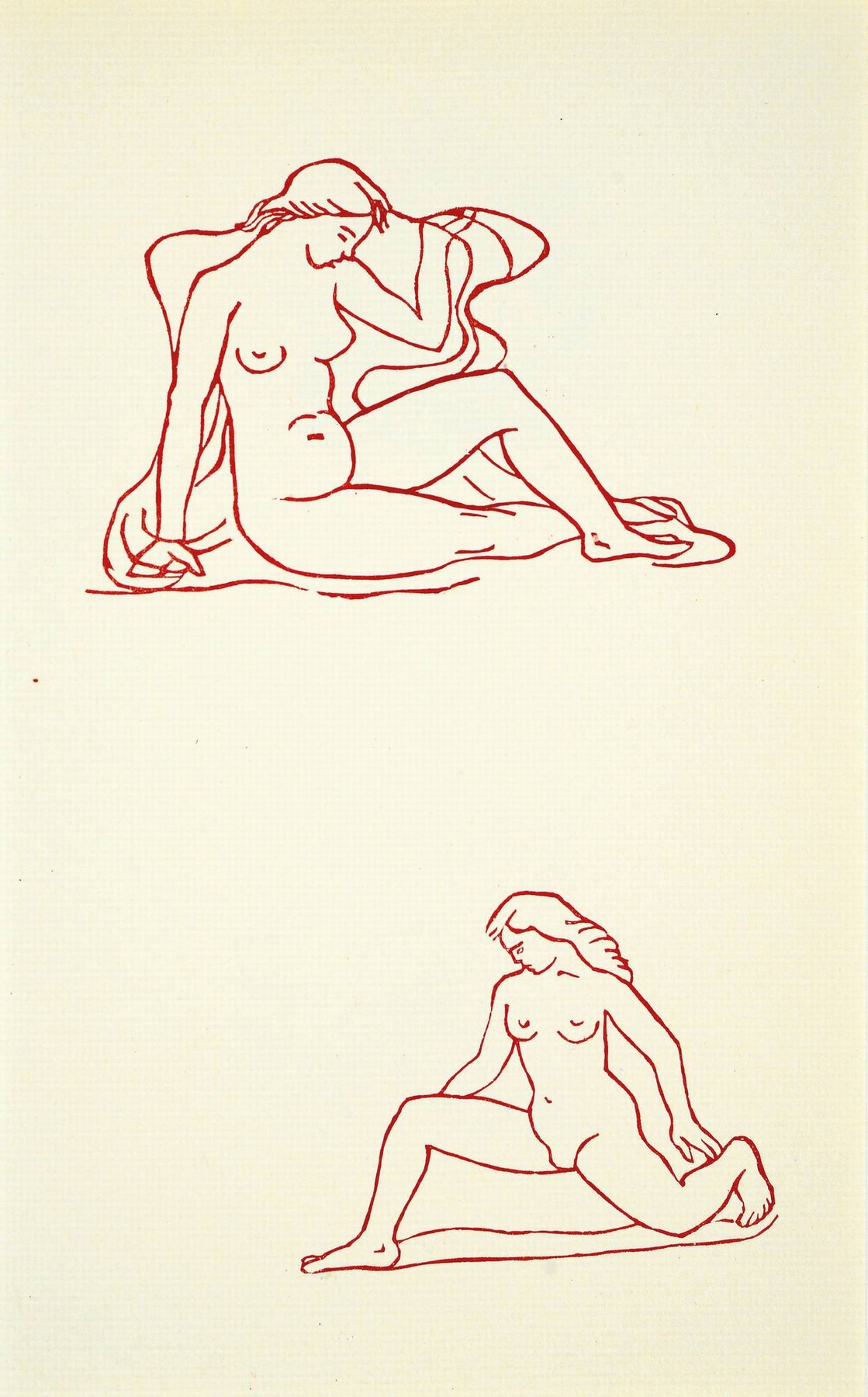 Aristide Maillol, 1861-1944, Konvolut aus 3 Holzschnitten, "Carmina", Veröffentlichung: Odes d´ Orace, Auflage:50, Drucker Verlag: ...