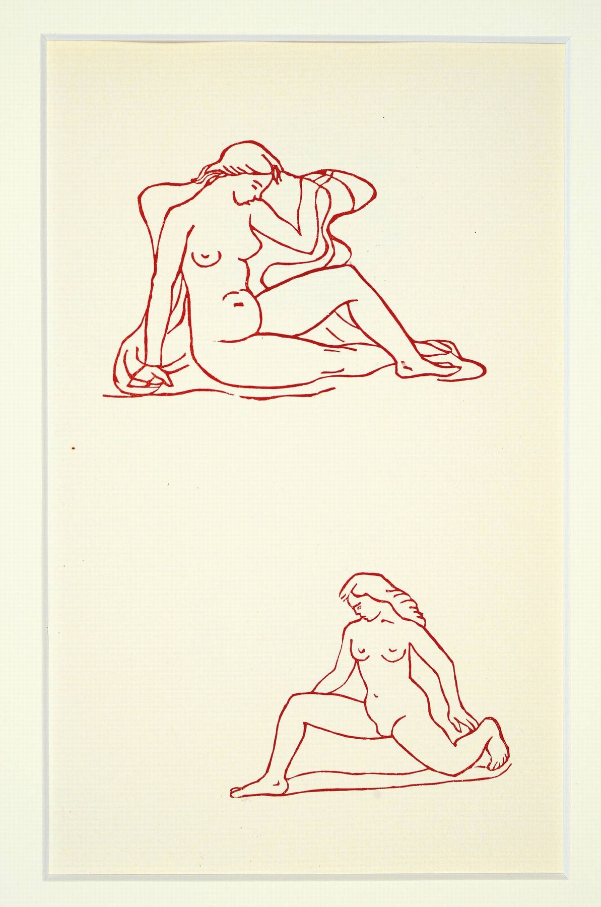 Detail k: Aristide Maillol, 1861-1944, Konvolut aus 3 Holzschnitten, "Carmina", Veröffentlichung: Odes d´ Orace, Auflage:50, Drucker Verlag: ...