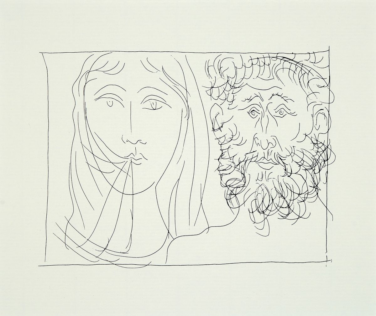 Detail a: Pablo Picasso, 1881-1973, Konvolut aus 3 Offsets, je unter PP, je gesamt ca. 40x50 cm