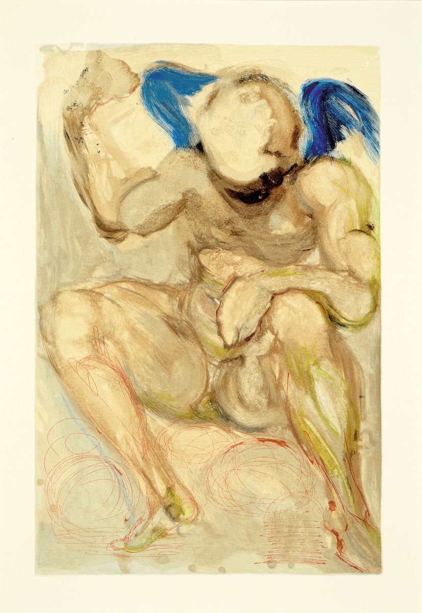 Detail a: Salvador Dali, 1904-1989, Konvolut aus 2 Farbholzschnitten, Drucker/Verlag: Michler:Les Heures Claires, Paris 1960, PP, gesamt ca. 50x40 cm