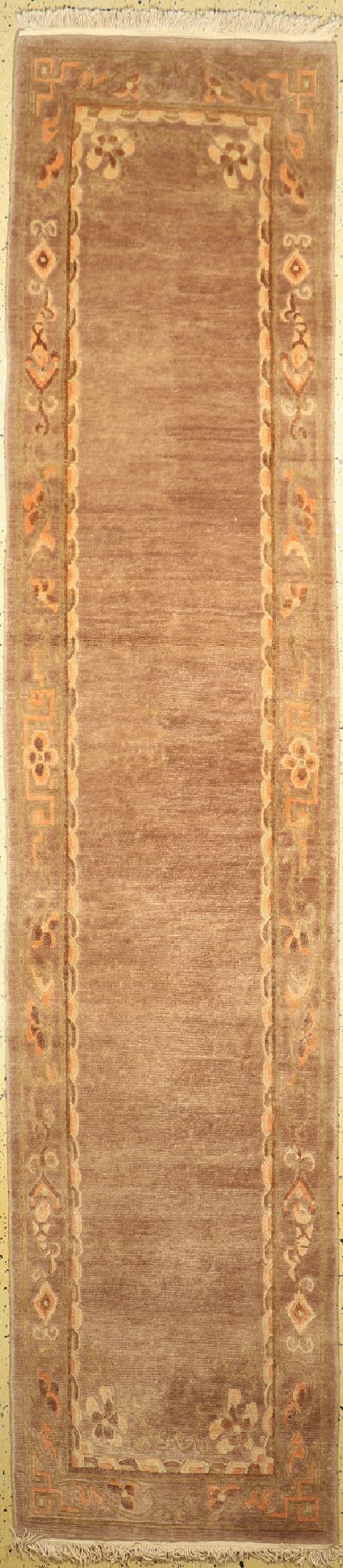 Nepal alt, ca. 60 Jahre, Wolle auf Baumwolle, ca. 373 x 81 cm, EHZ: 1-2, kleine Fleck
