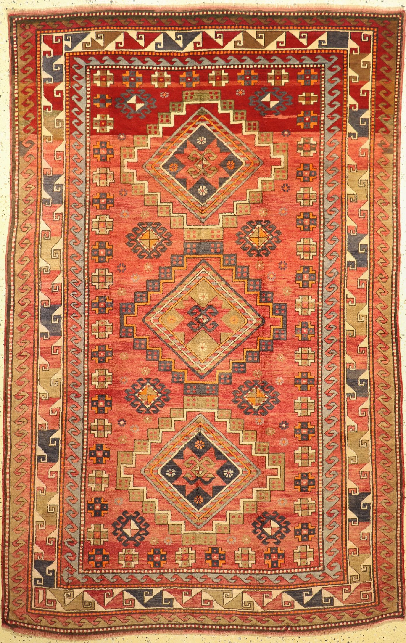 Kazak antik, Kaukasus, um 1910/1920, Wolle auf Wolle, ca. 260 x 170 cm, EHZ: 2, kleine Restaurierung