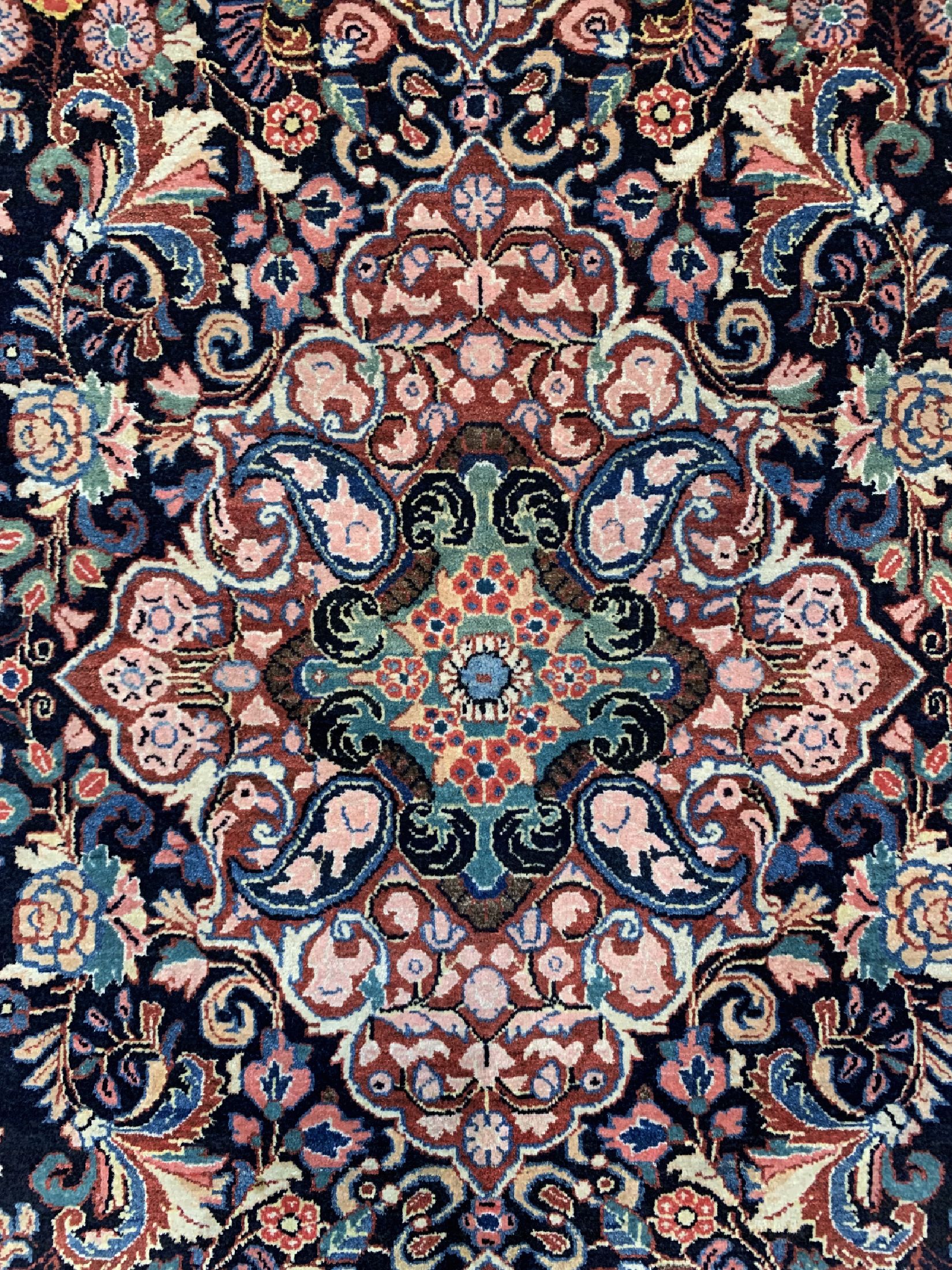Detail b: Sarogh Kork fein, Persien, um 1960, Korkwolle auf Baumwolle, ca. 204 x 128 cm, EHZ: 1-2