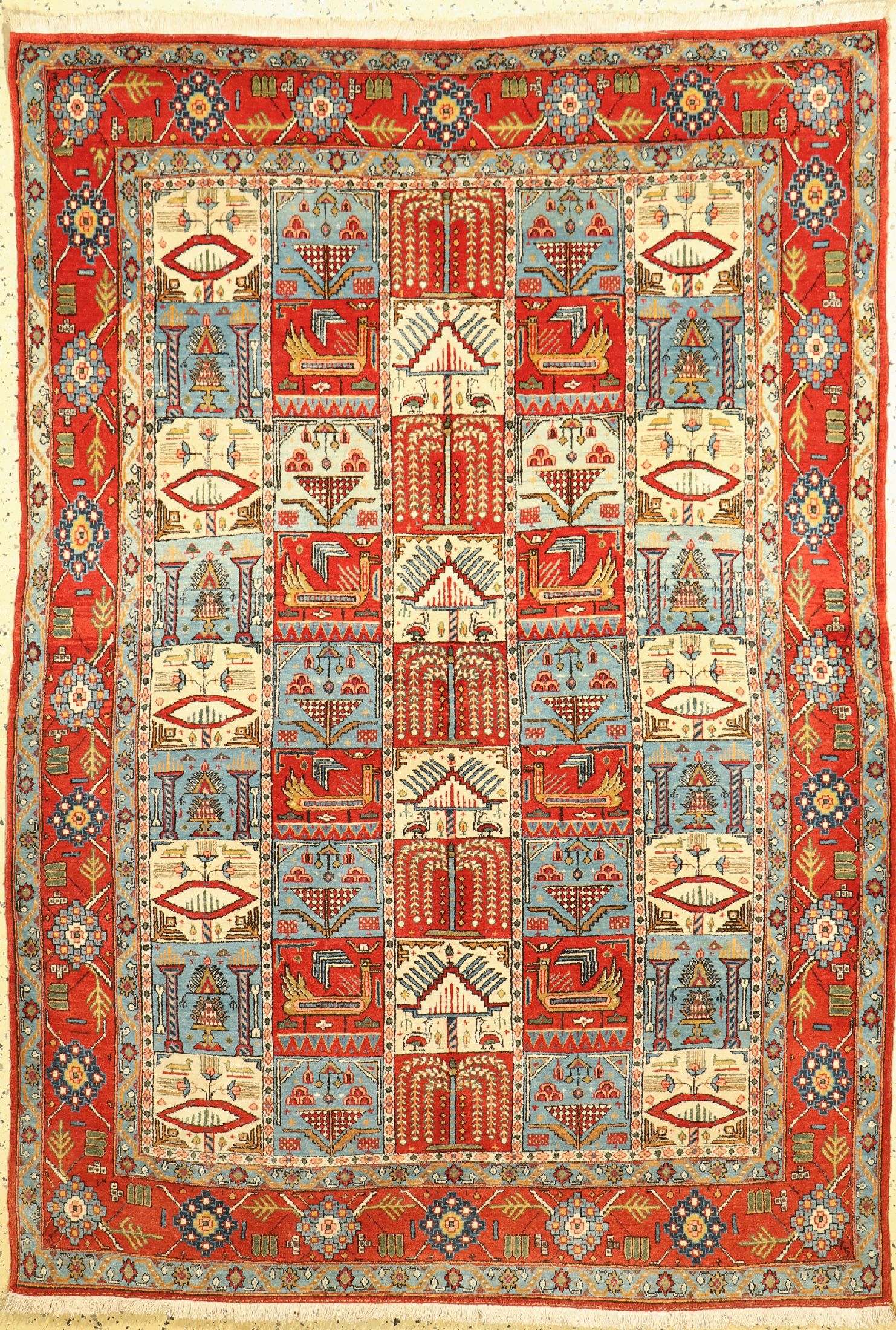 Ghom alt, Persien, um 1950, Wolle auf Baumwolle, ca. 202 x 143 cm, EHZ: 2