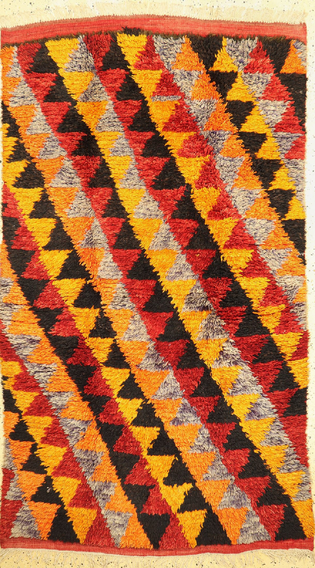 Hirtenteppich alt, Türkei, um 1940, Wolle auf Wolle, ca. 230 x 130 cm, EHZ: 1-2