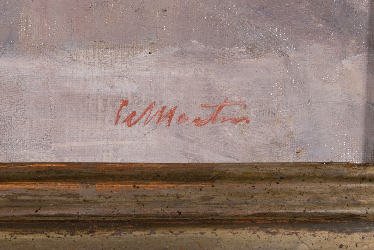 Detail a: Wilhelm Martin, 1894-1969 Weingarten, Schüler der Kirchenmalers Joseph Himmel in Karlsruhe, Studium an der Landeskunstschule Karlsruhe bei Albert ...