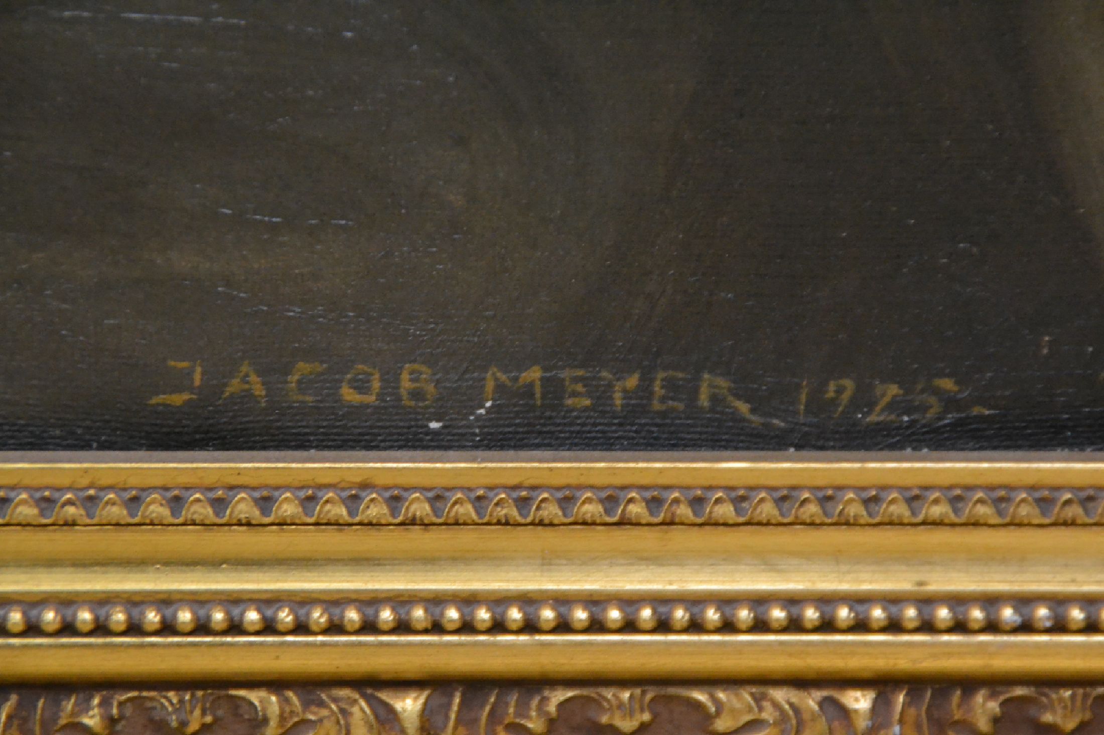 Detail c: Kristian Jacob Valdemar Meyer, 1895-1971, Studium an der Kgl. Kunstakademie Kopenhagen, Studienreisen nach Italien, Porträt eines jungen ...