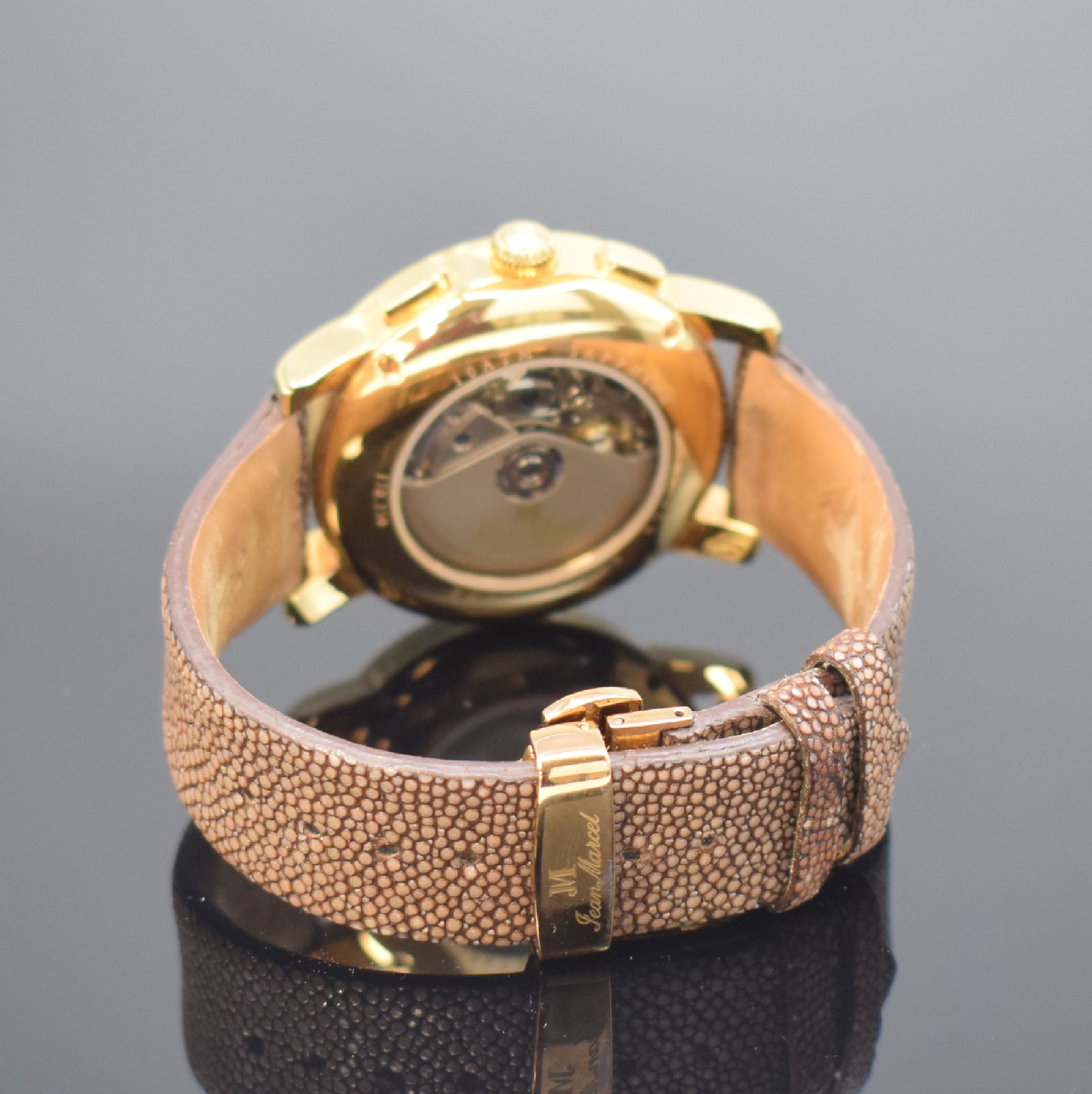 Detail b: JEAN MARCEL Clarus vergoldeter, auf 300 Stück limitierter Armbandchronograph, Schweiz um 2010, Automatik, Ref. 170.250, beids. vergl. Geh., ...