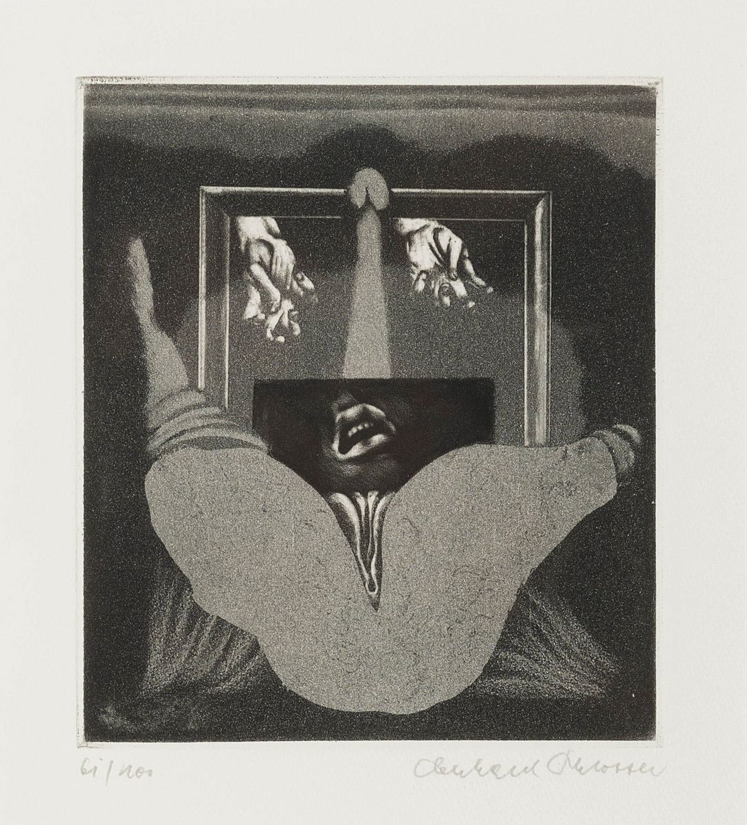 Eberhard Schlotter, 1921 Hildesheim-2014 Altea/Spanien, 2 Radierungen, erotische Aktdarstellungen, je Ed. 61/100, handsigniert, unter Glas gerahmt ...