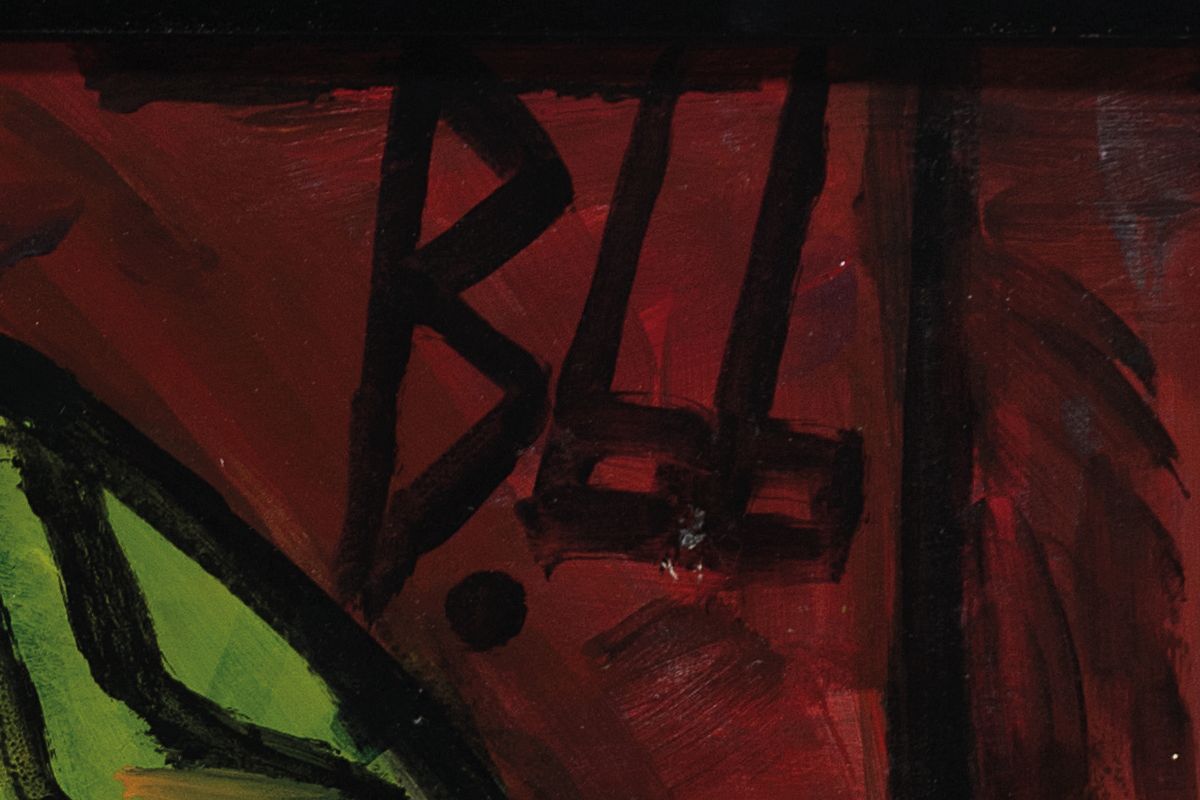 Detail a: Berutscha(Gurami Hagemann), 1945 - 2013, "Drei weibliche Akte beim Liebesspiel", re. oben monogrammiert, Öl/Malplatte, dat. 1966, ca. 70 x ...