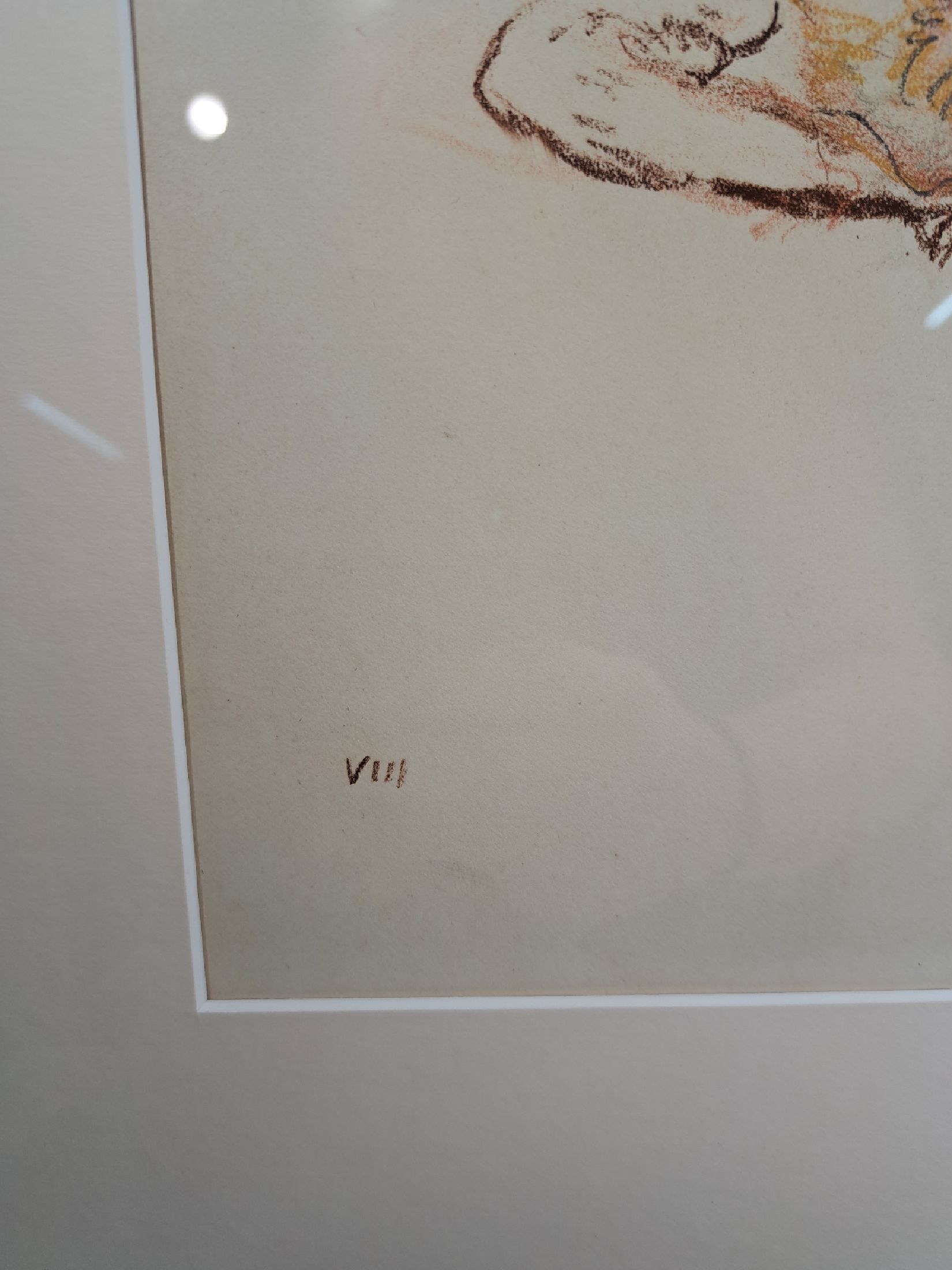 Detail c: Leo Putz, 1869 - 1940, erotische Darstellung, monogrammiertes Pastell aus einer Folge von 14 erotischen Pastellen, num. VIII, um 1924, ...