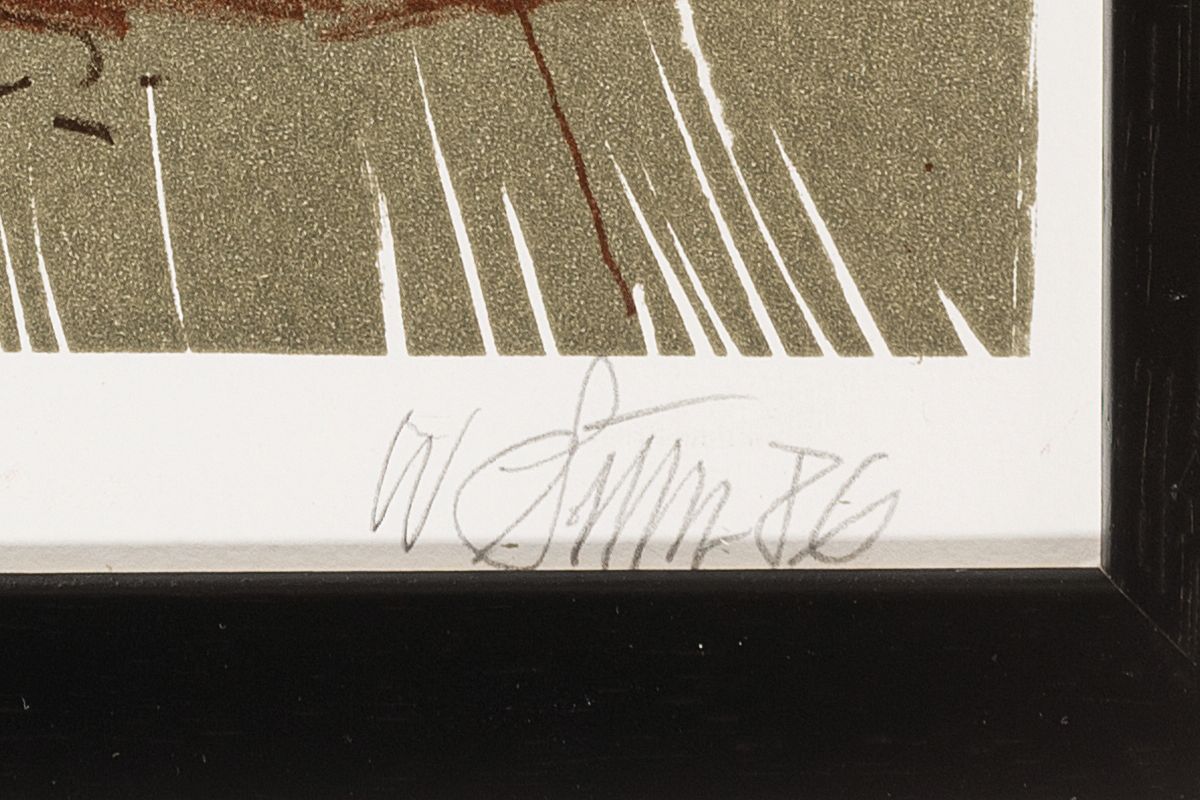 Detail c: Willi Sitte, 1921-2003, 3 Farblithographien, in Olivgrün, Rot- u. Dunkelbraun, auf Weißenborn-Bütten, erotische Figurengruppen, je signiert und ...