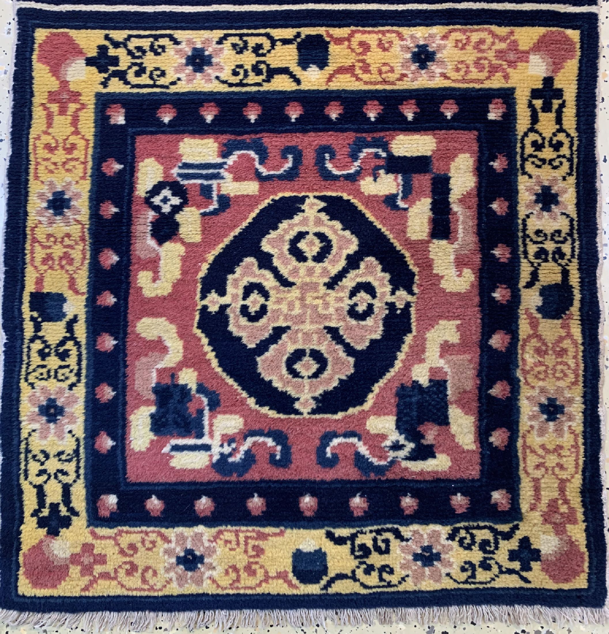 Detail a: Ning-Hsia"Sitzbankteppiche", China, um 1900, Wolle auf Baumwolle, ca. 430 x 70 cm, EHZ: 2