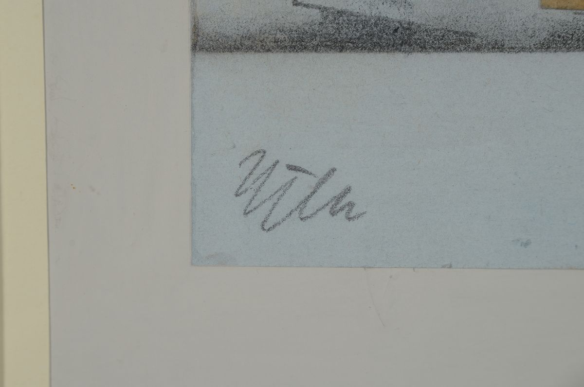 Detail a: Harry Kögler, 1921 Rodersdorf/Vogtland-1999 Karlsruhe, Maler, Prof. u.a. an der Staatl- Akademie der Künste, dort auch 5 Jahre als Rektor, Studium ...