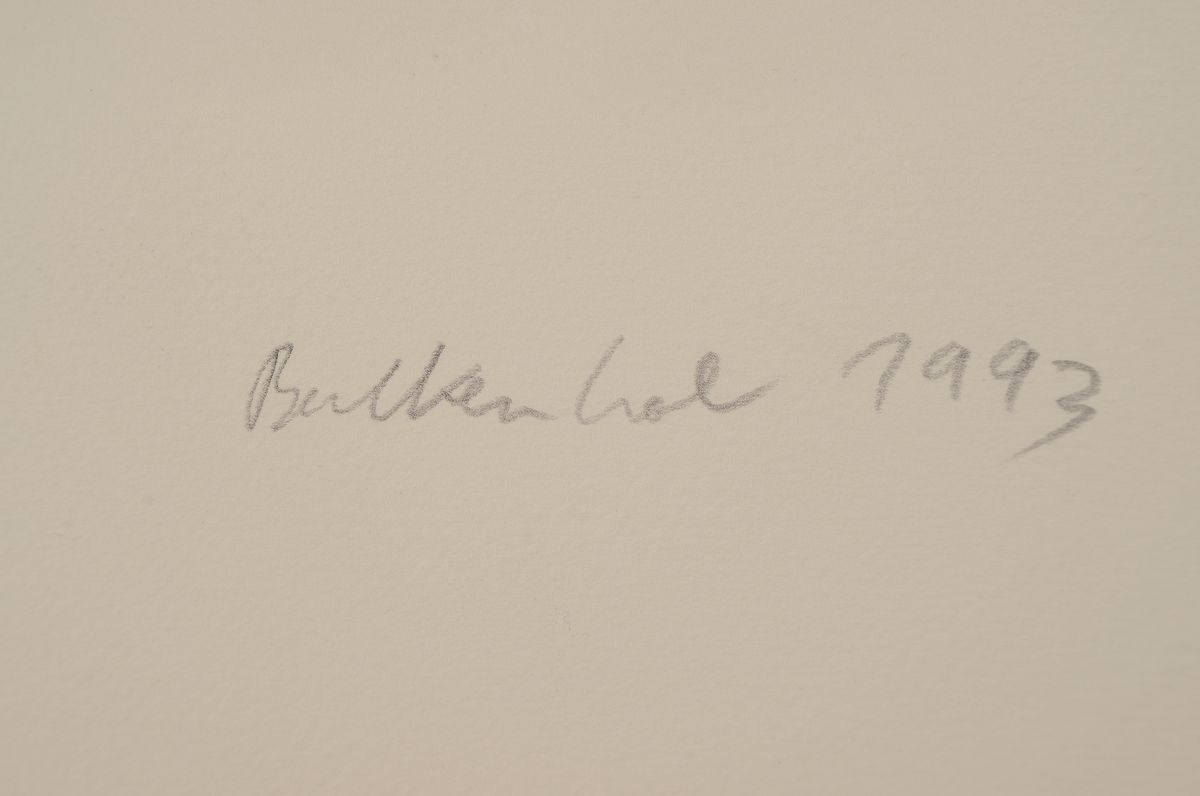 Detail a: Stephan Balkenhol, geb. 1957 Fritzlar, Paar, Lithographie von 1993, handsign. und dat., num. 125/175, Blattgr. ca. 57x38cm