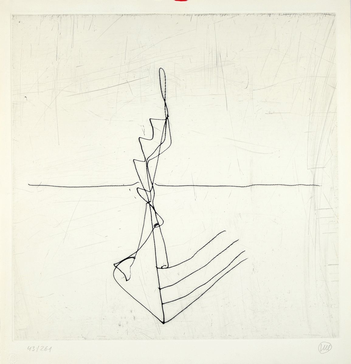 Markus Lüpertz, geb. 1941, Ohne Titel, Radierung von 1980, sign., num. 43/261, ca. 49x49cm