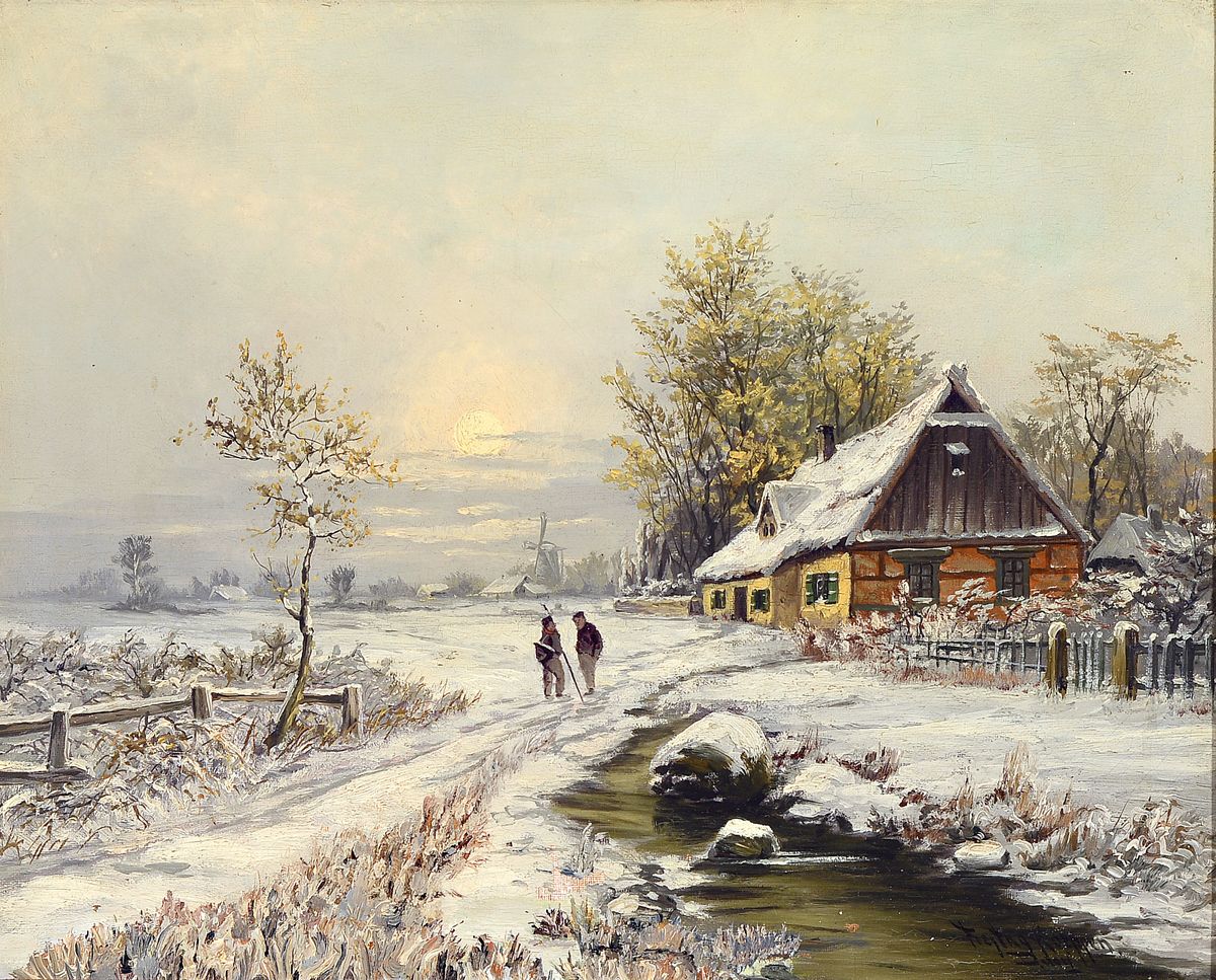 Clemens Freytag-Koeppen, geb. 1883 München, war tätig in Düsseldorf, Öl/Lwd, rechts unten signiert, ca. 42x52cm, R. ca. 56x66cm, min. ...