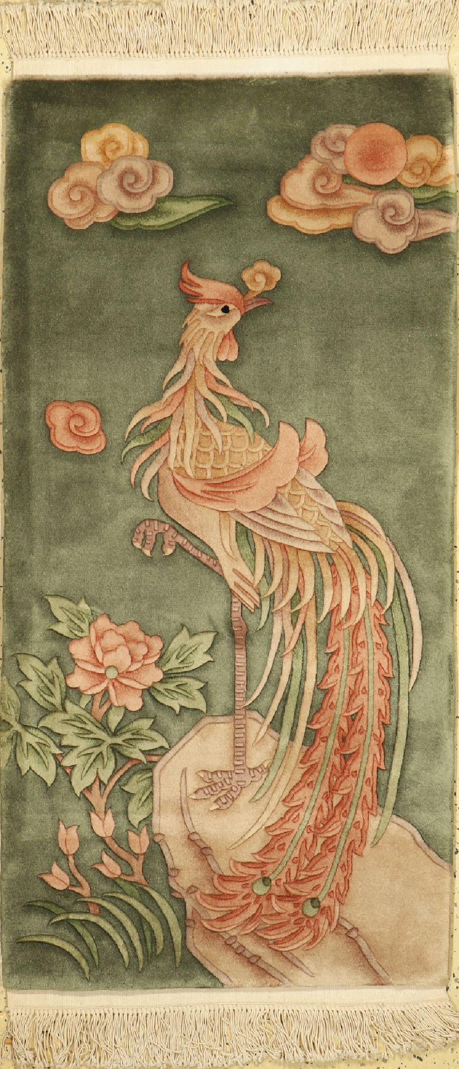 Aubusson Teppich, China, ca. 40 Jahre, Wolle auf Baumwolle, ca. 140 x 70 cm, EHZ: 1