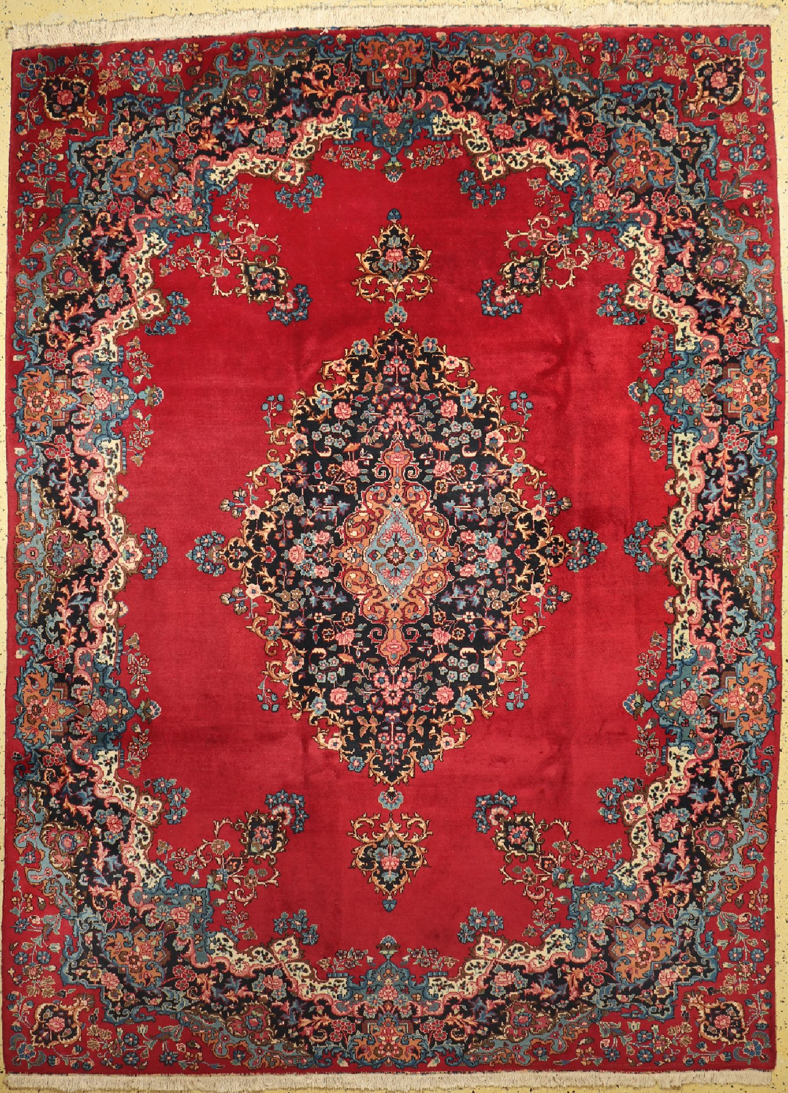 Mesched alt, Persien, um 1960, Wolle auf Baumwolle, ca. 340 x 250 cm, EHZ: 1-2