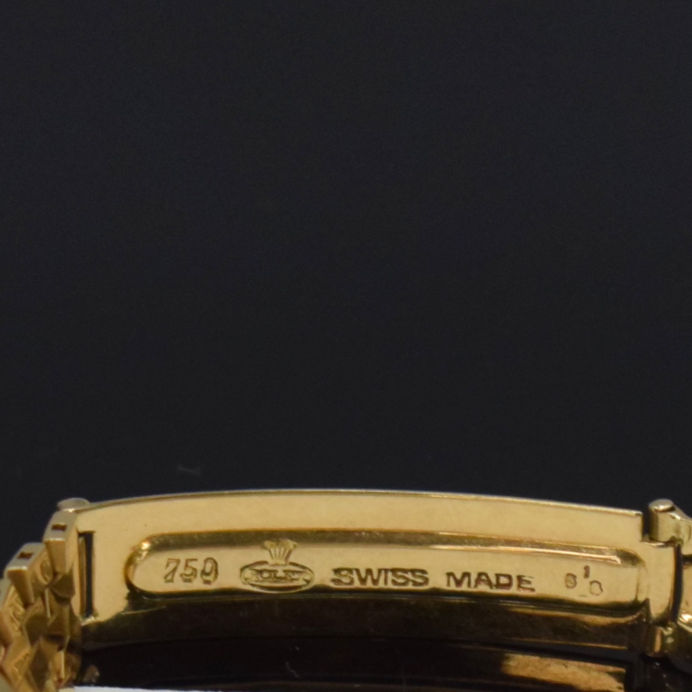 Detail g: ROLEX Oyster Perpetual Damenarmbanduhr in GG 750/000 Referenz 6619, Schweiz um 1958, Automatik, verschr. Oystergeh. inkl. orig. Gliederband mit ...