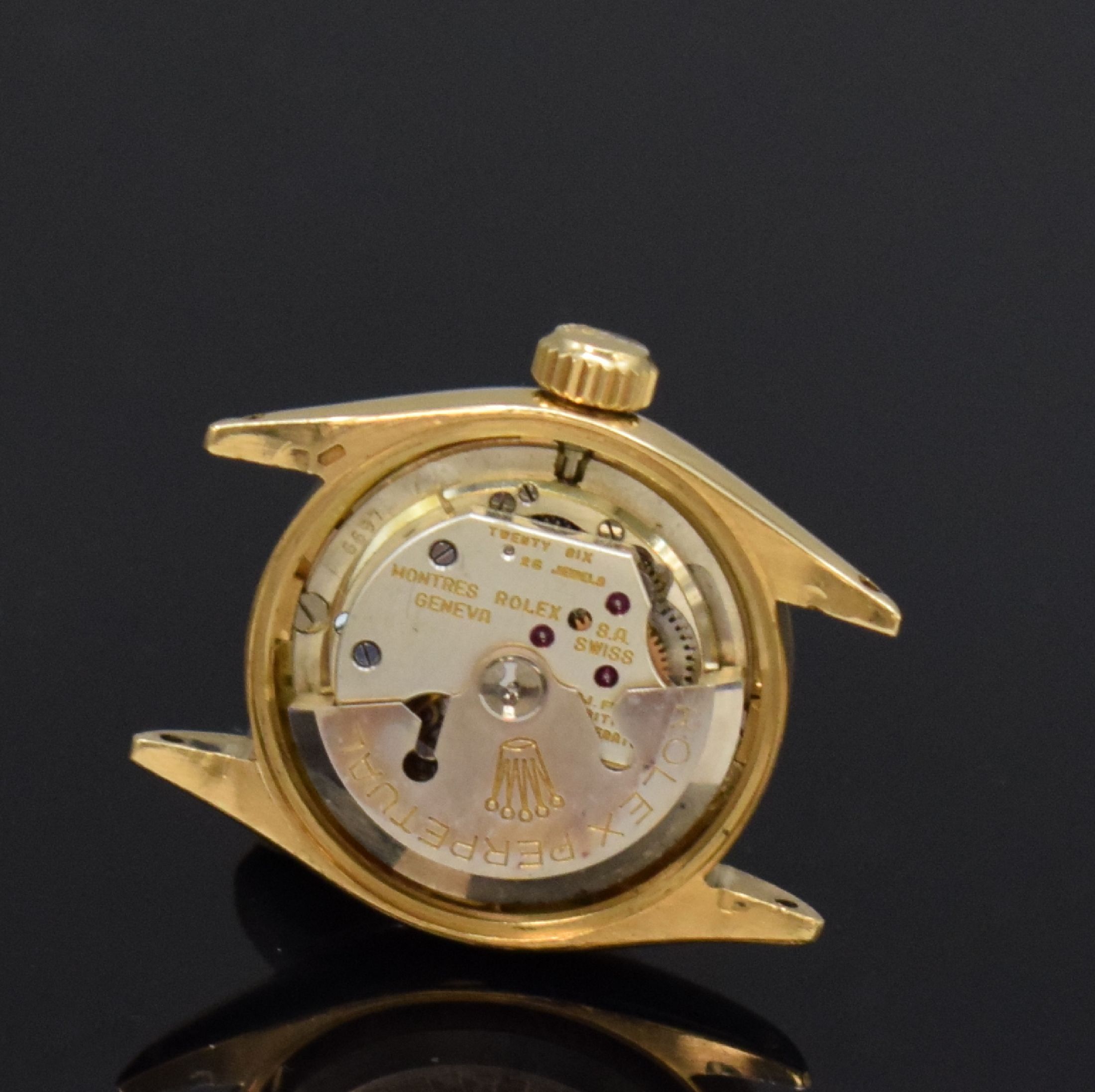 Detail k: ROLEX Oyster Perpetual Damenarmbanduhr in GG 750/000 Referenz 6619, Schweiz um 1958, Automatik, verschr. Oystergeh. inkl. orig. Gliederband mit ...