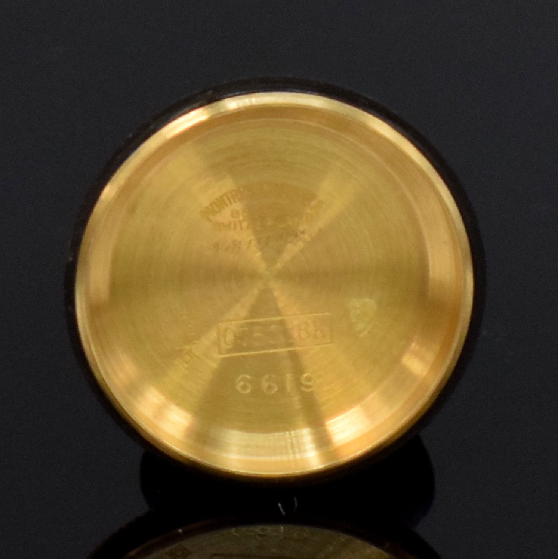 Detail m: ROLEX Oyster Perpetual Damenarmbanduhr in GG 750/000 Referenz 6619, Schweiz um 1958, Automatik, verschr. Oystergeh. inkl. orig. Gliederband mit ...