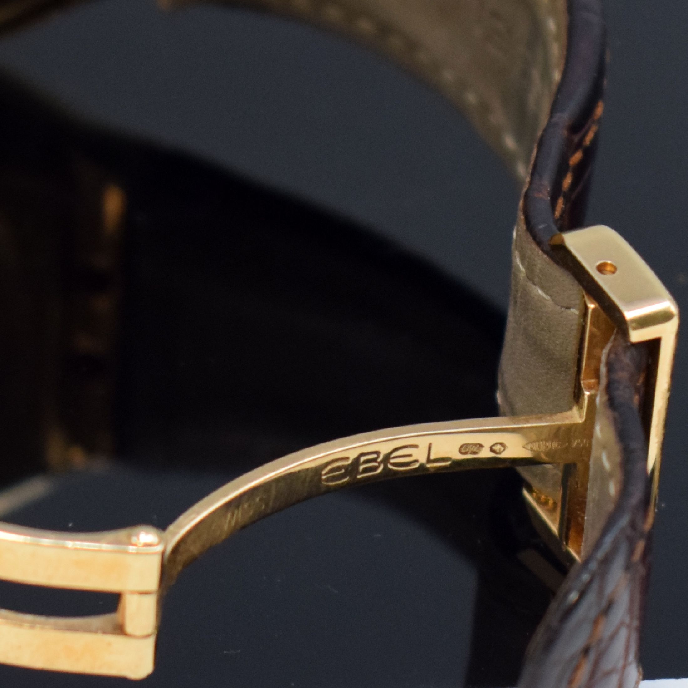 Detail n: EBEL Ebellissimo große, 170g schwere Herrenarmbanduhr mit Chronograph in RoseG 750/000 Chronometer Referenz 5137G41, Schweiz um 2008, Automatik, ...