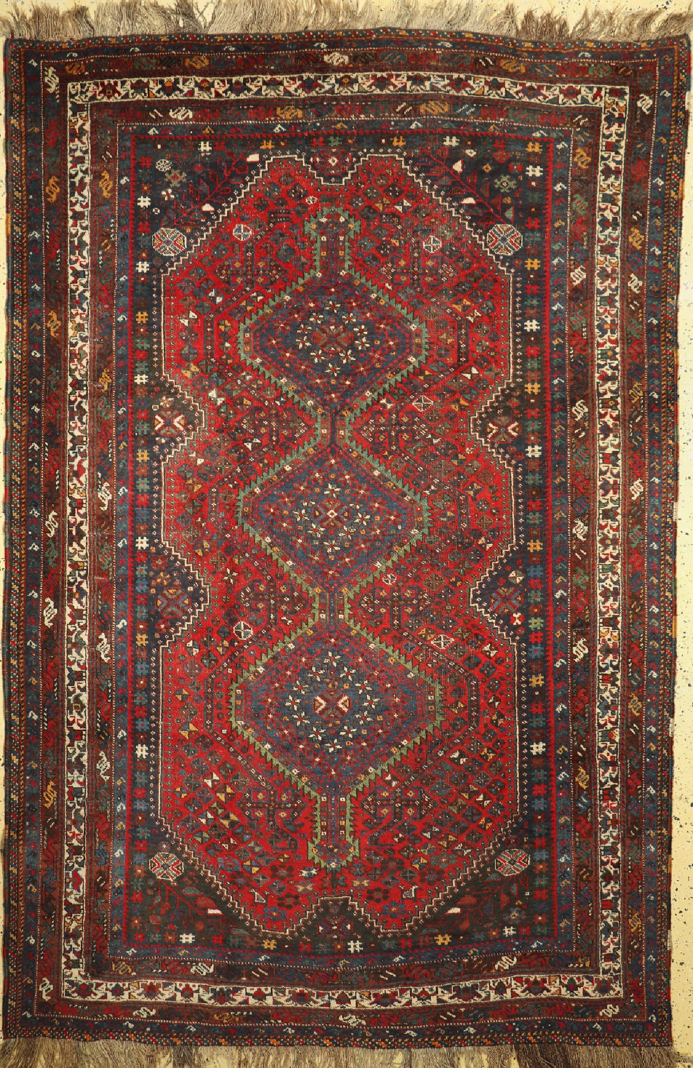 Ghaschgai alt, Persien, um 1940, Wolle auf Wolle, ca. 300 x 200 cm, EHZ: 3
