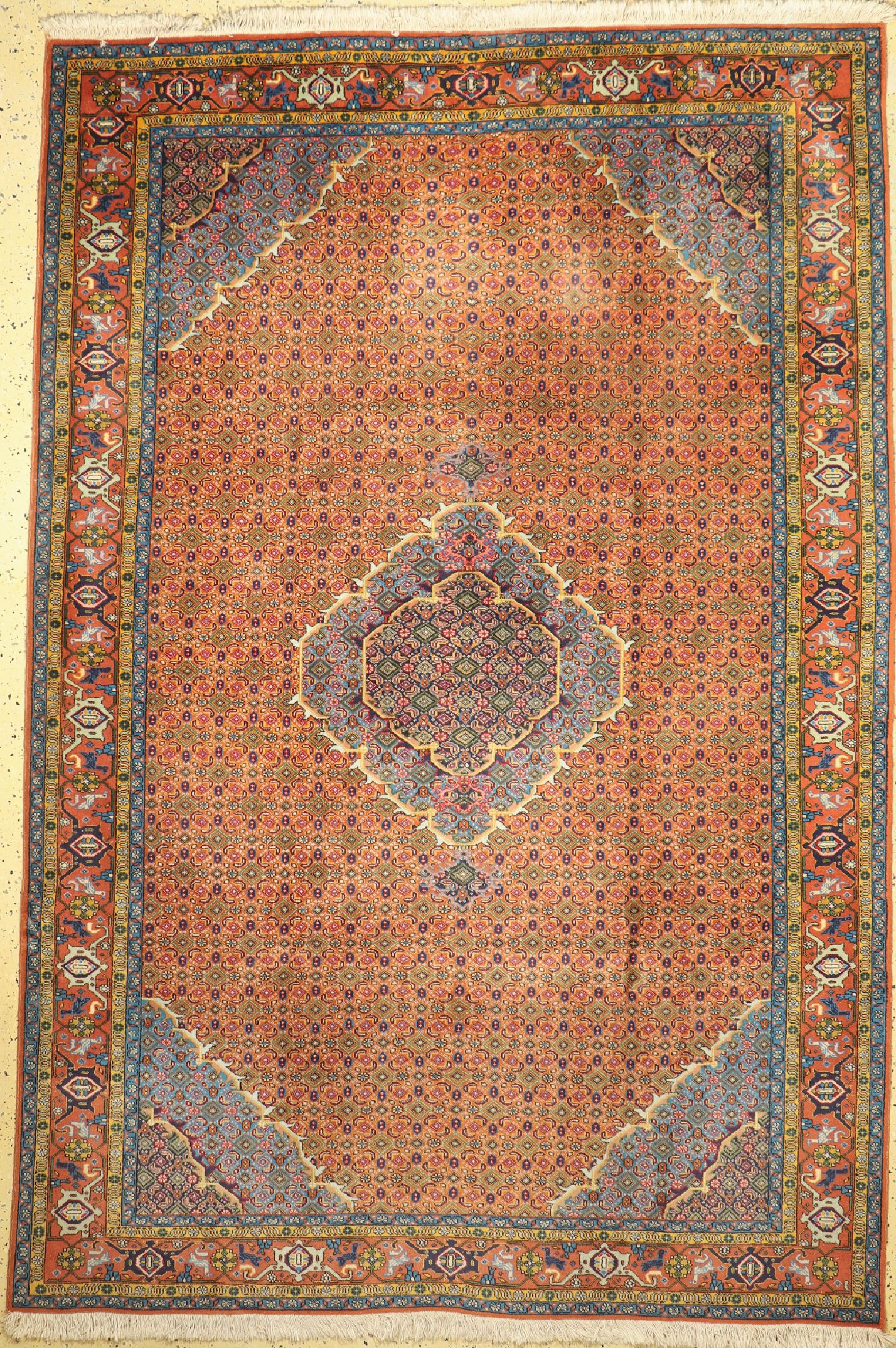 Ardebil alt, Persien, ca. 50 Jahre, Wolle auf Baumwolle, ca. 295 x 200 cm, EHZ: 1-2