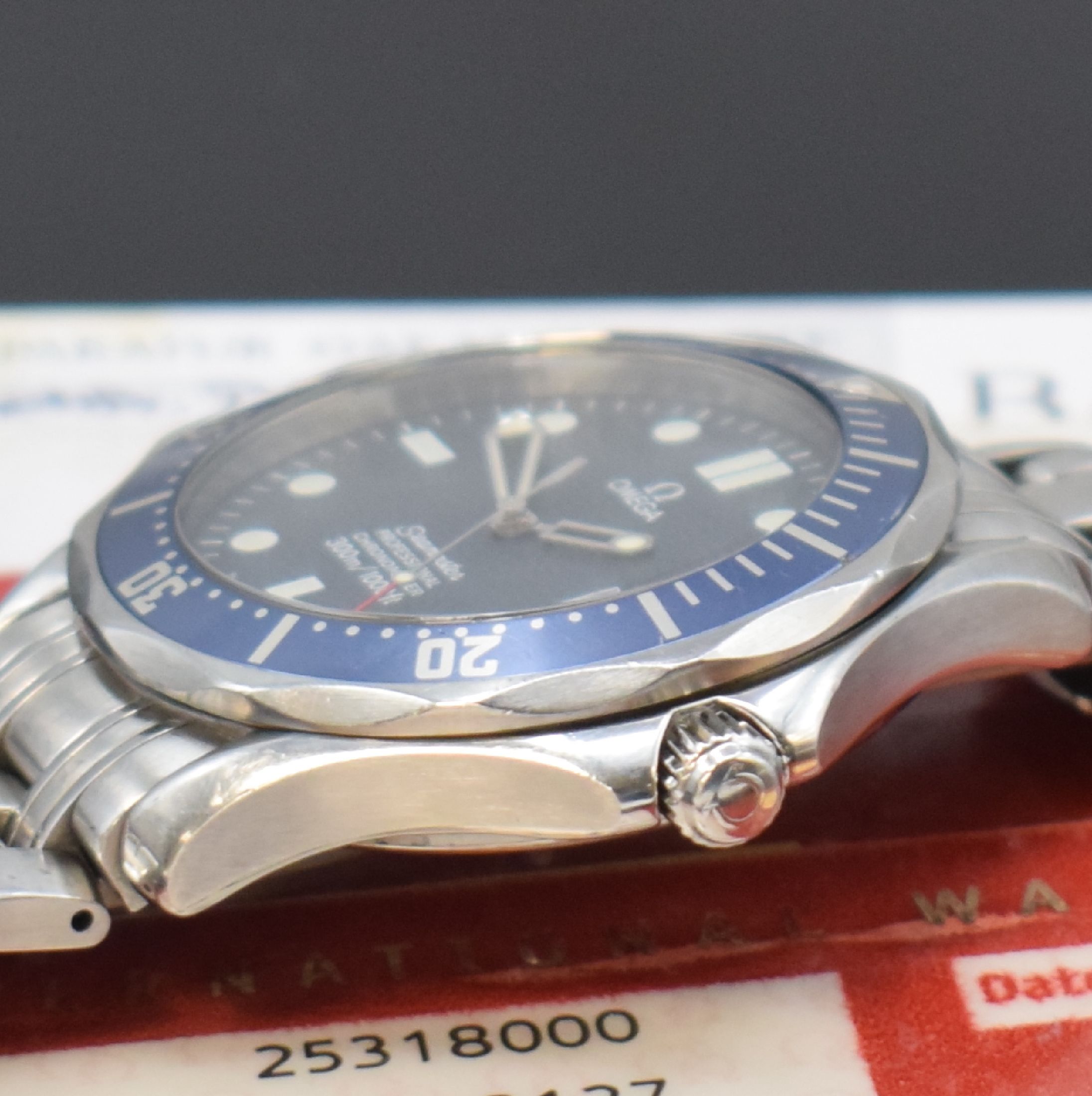 Detail c: OMEGA Seamaster Professional Chronometer Herrensportuhr in Stahl/Stahlband, Schweiz lt. orig. Papier verk. 2008, Automatik, verschr. Geh. Ref. ...
